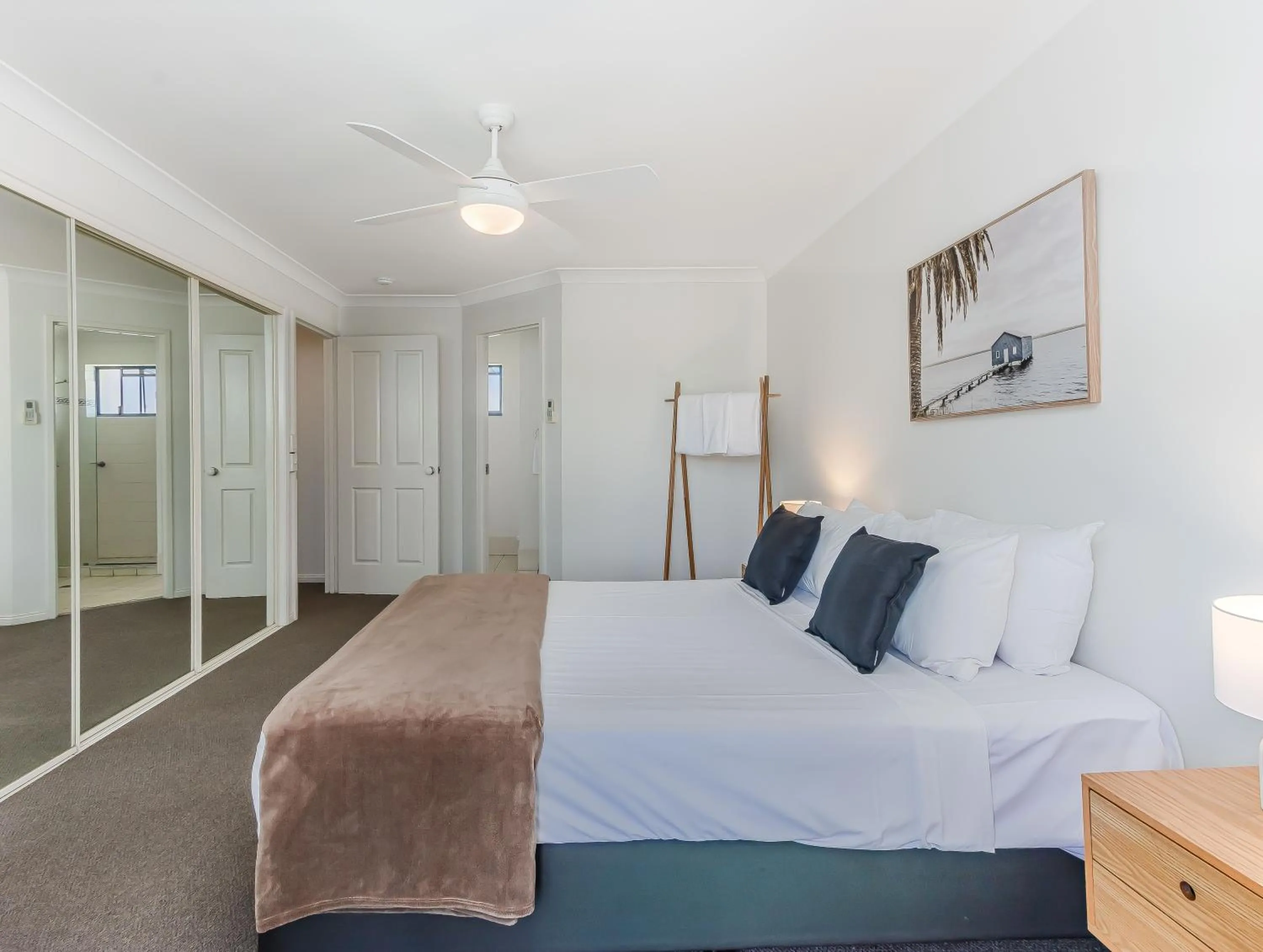 Bed in Bella Mare Coolangatta Beachside Apartments