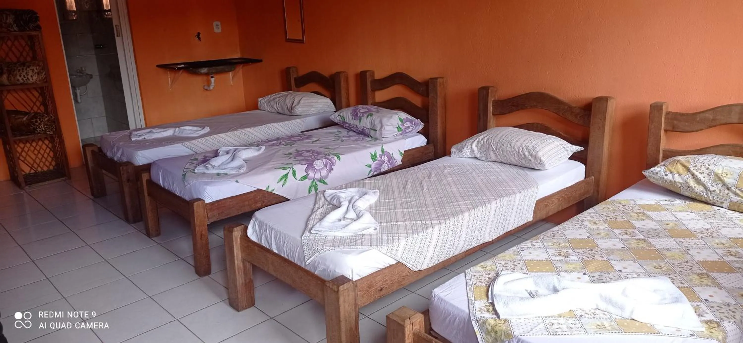 Bed in Pousada Labarca