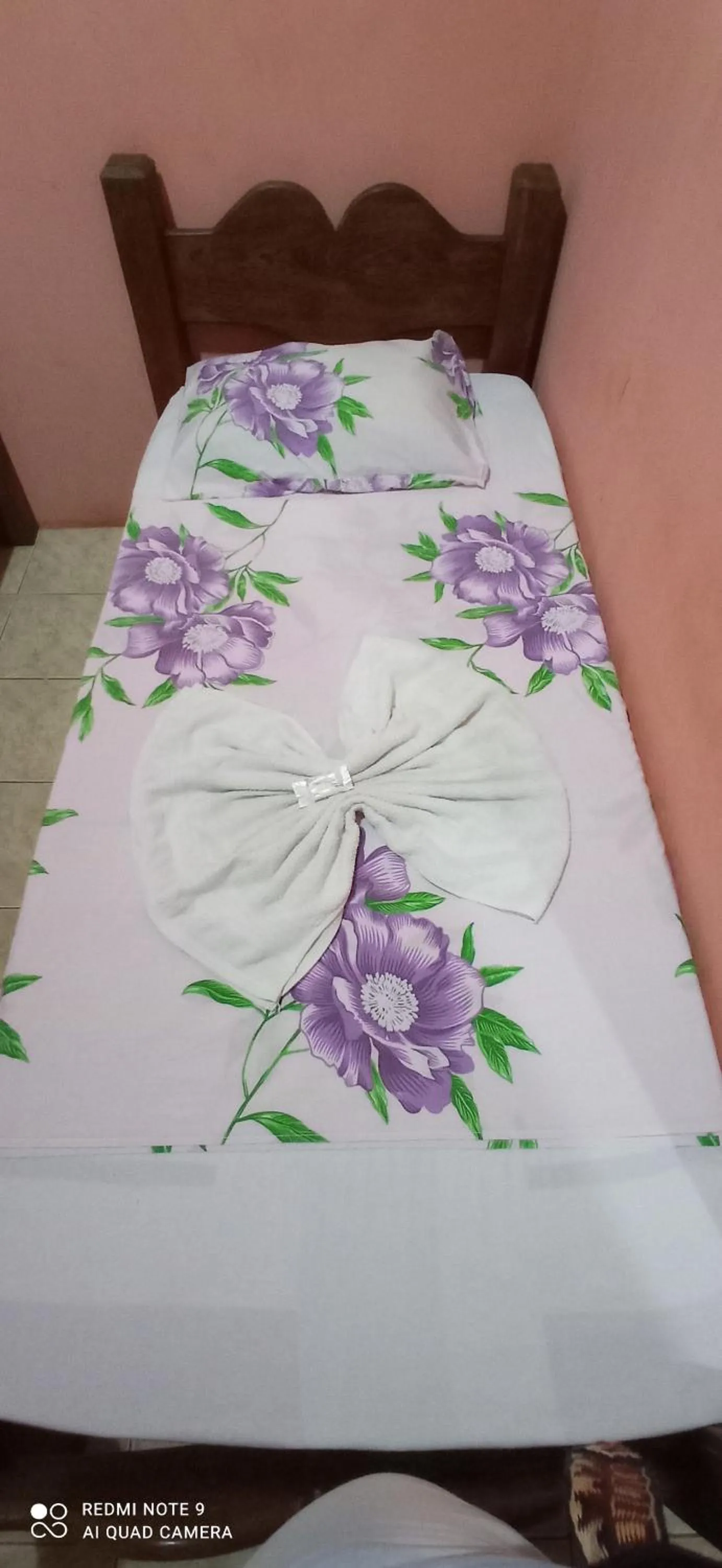 Bed in Pousada Labarca