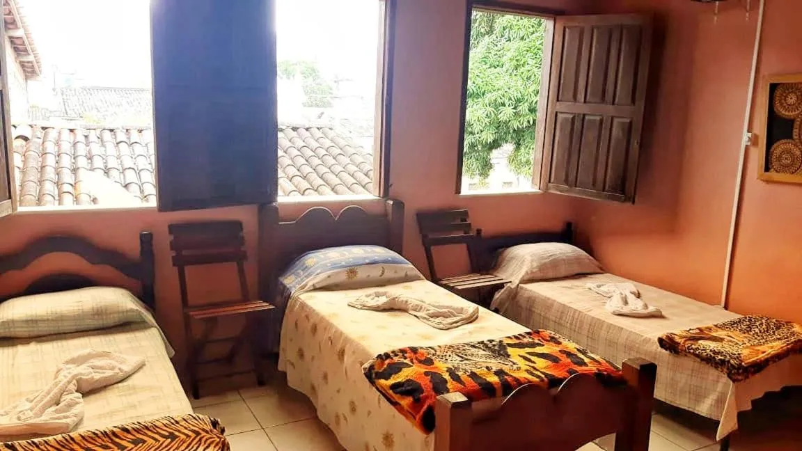 Bed in Pousada Labarca