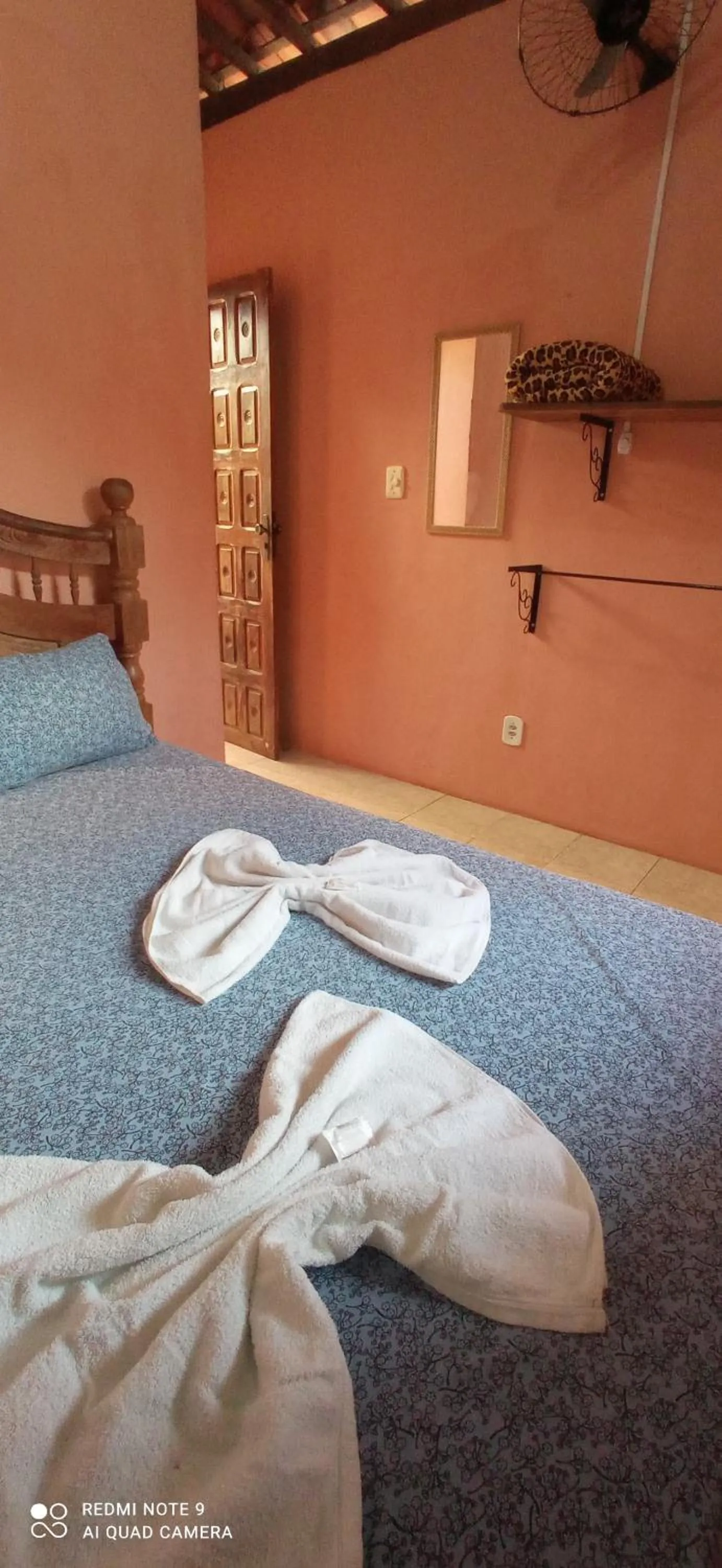Bed in Pousada Labarca