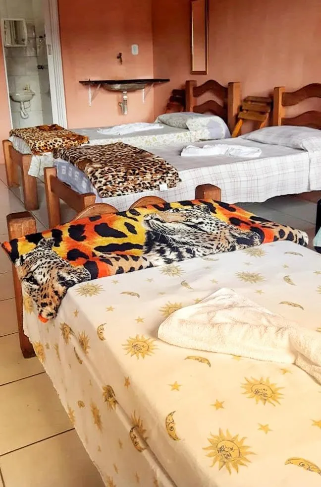 Bed in Pousada Labarca