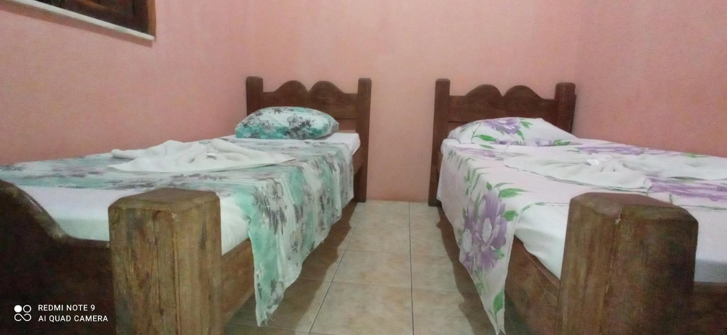 Bed in Pousada Labarca