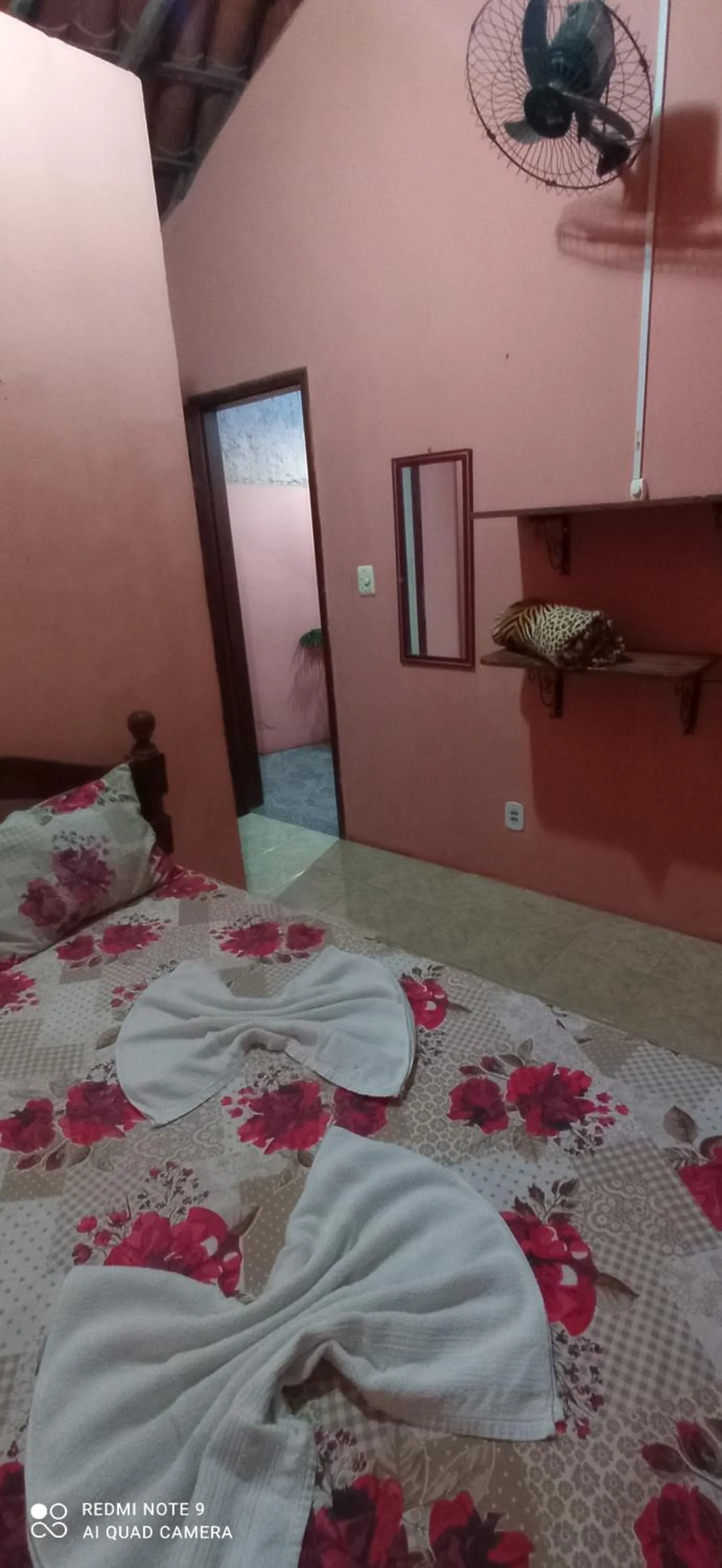 Bed in Pousada Labarca