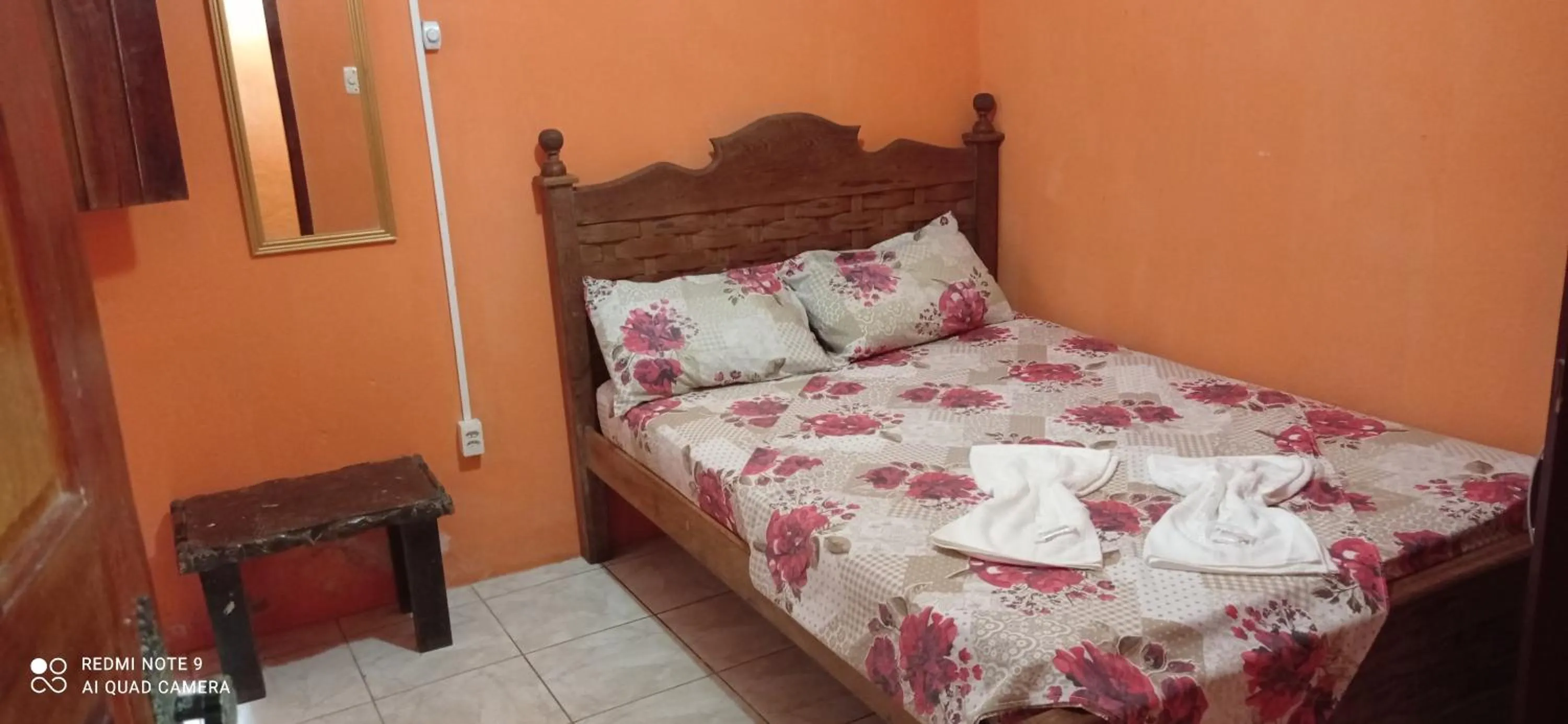 Bed in Pousada Labarca