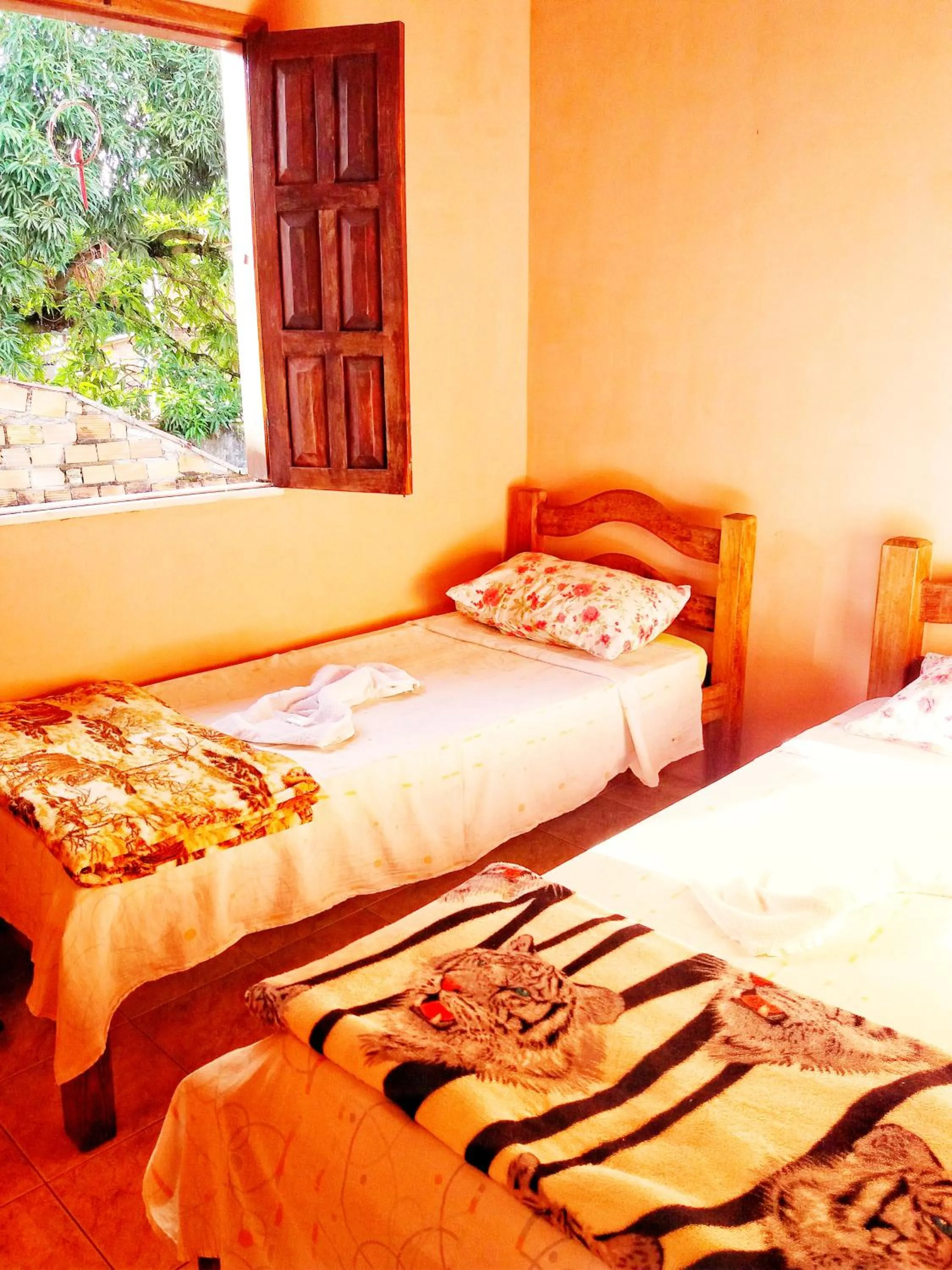 Bed in Pousada Labarca
