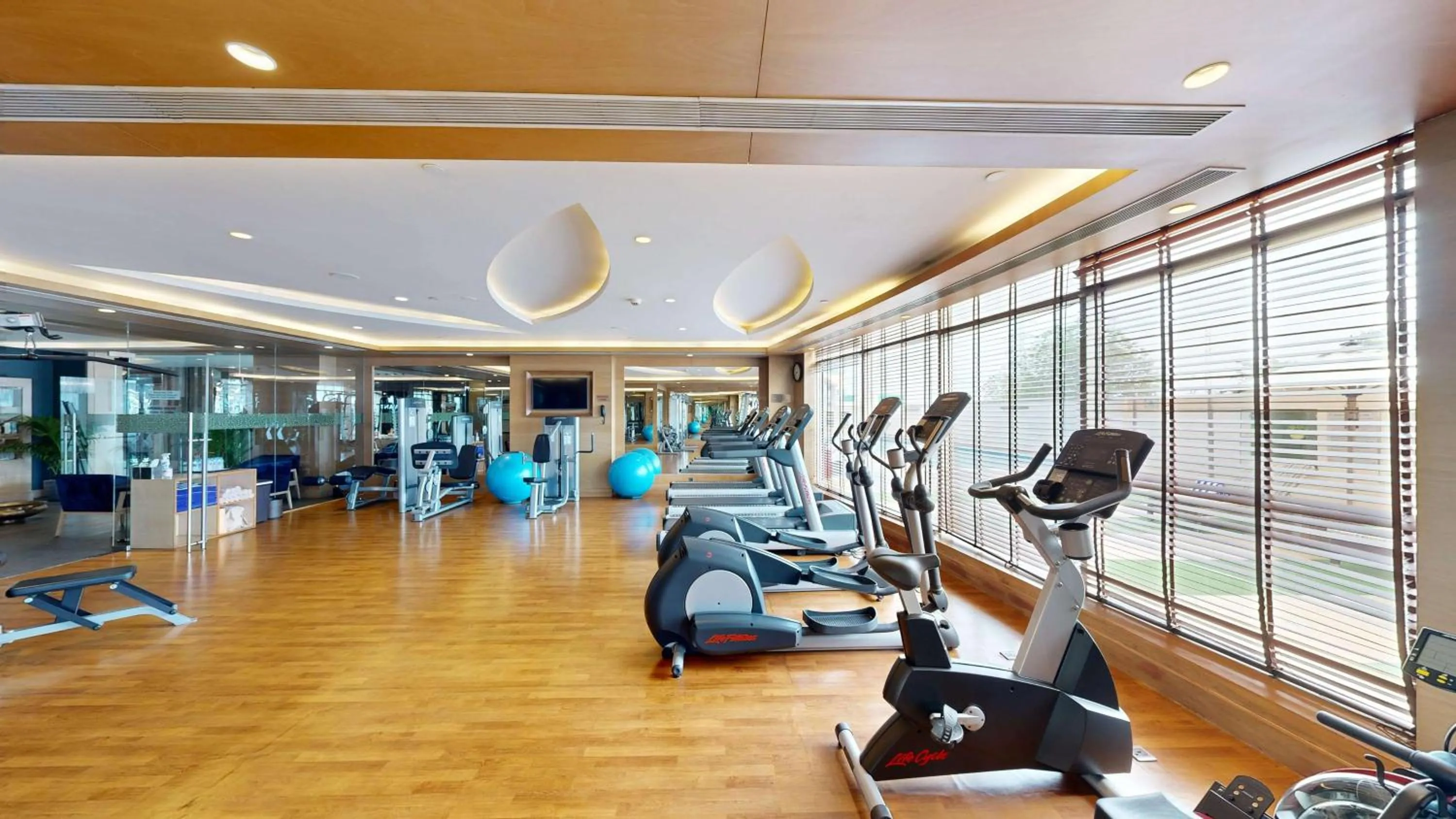 Fitness centre/facilities in Radisson Gurugram Udyog Vihar