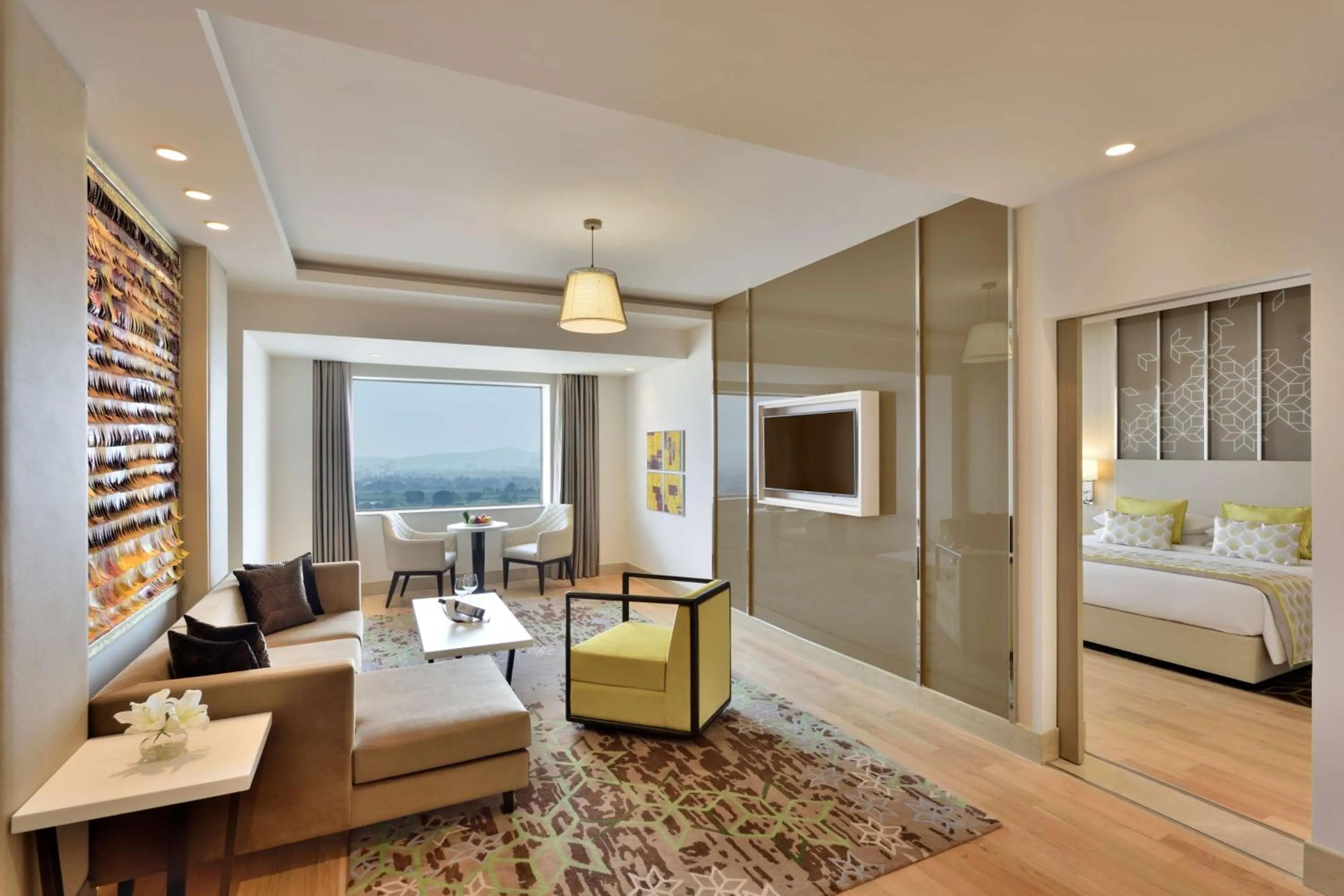 Photo of the whole room, Bed in Radisson Gurugram Udyog Vihar