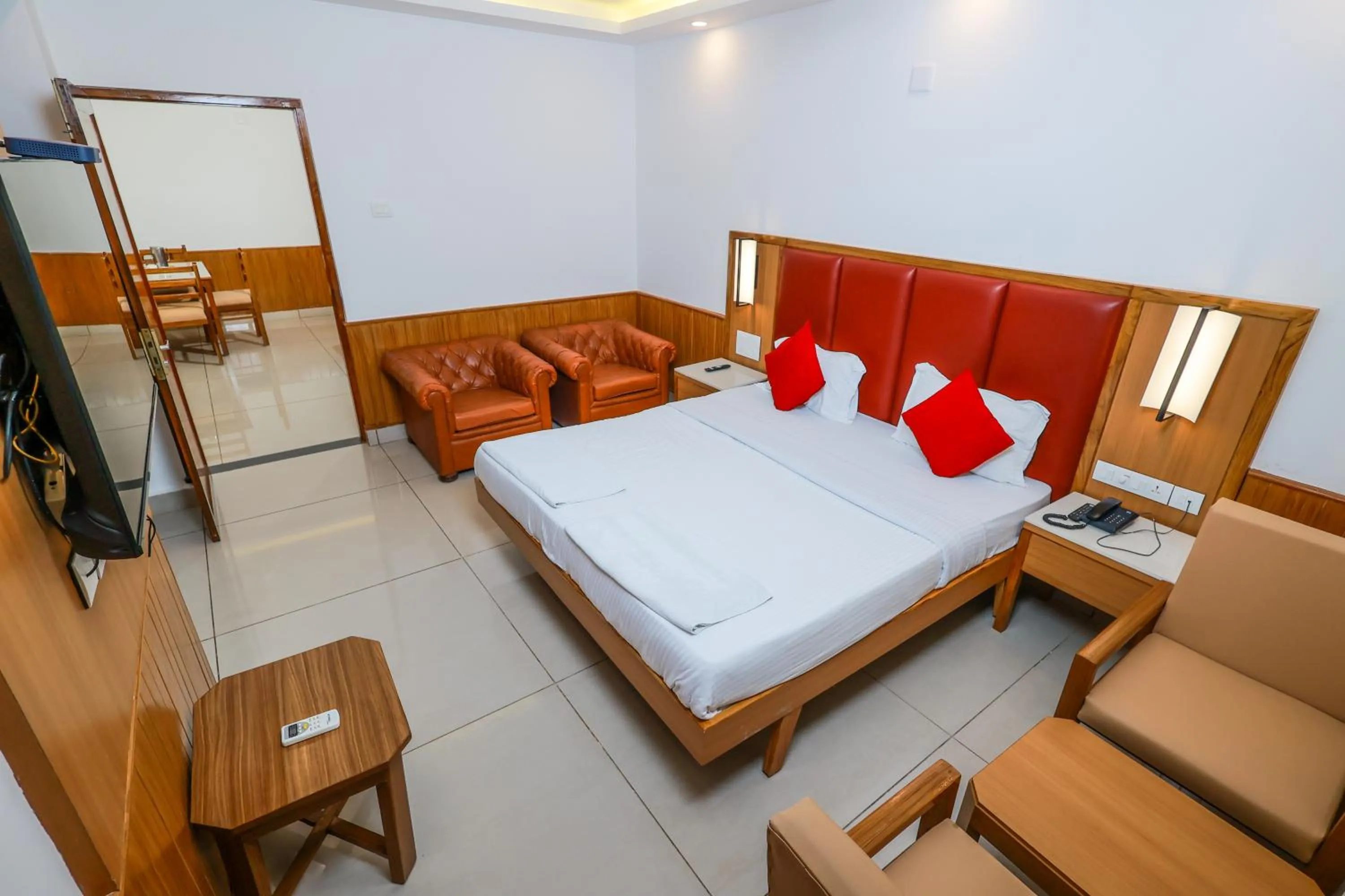 Bed in Hotel Janardana