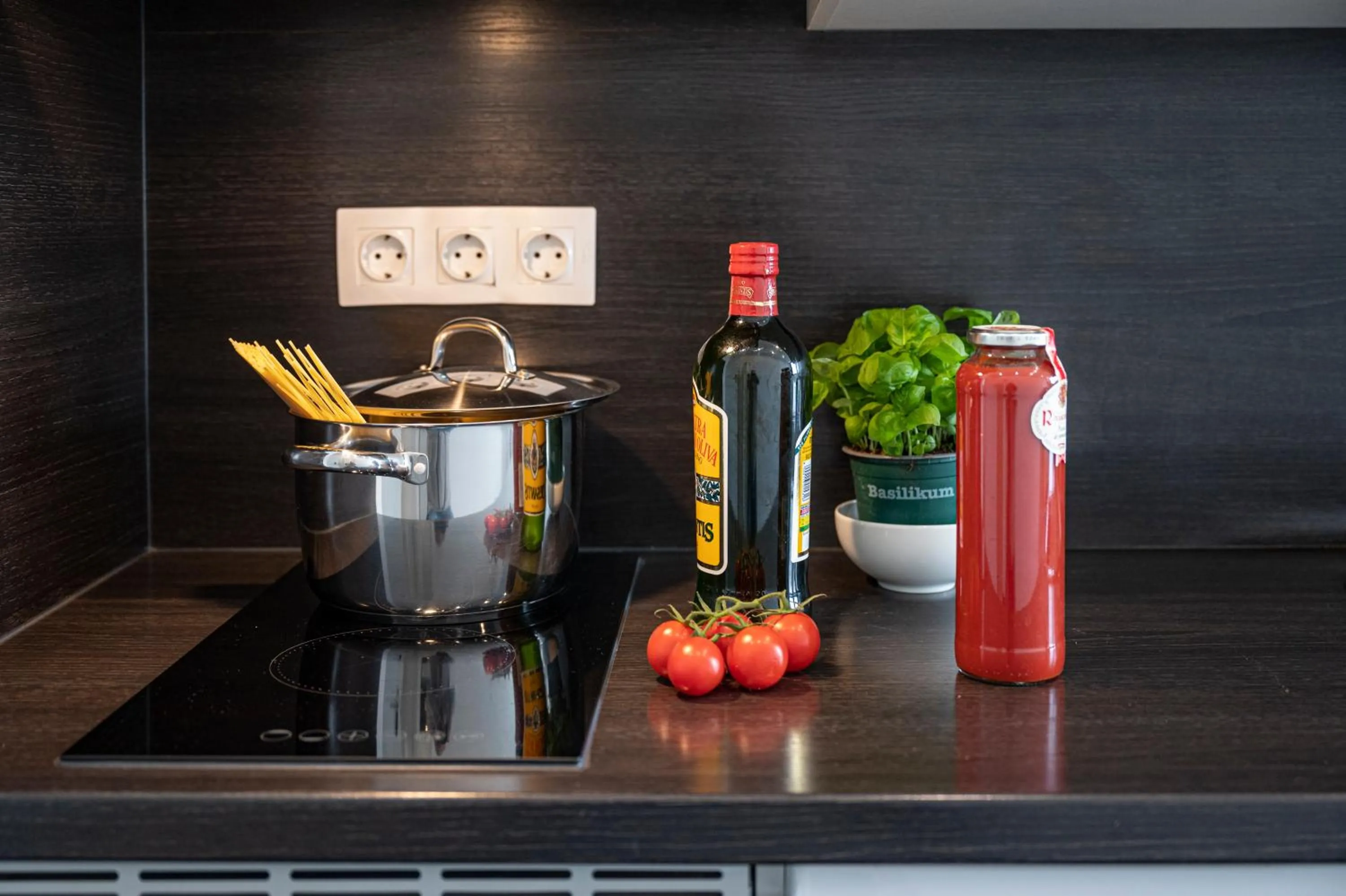 Kitchen or kitchenette in apartmenthaus international