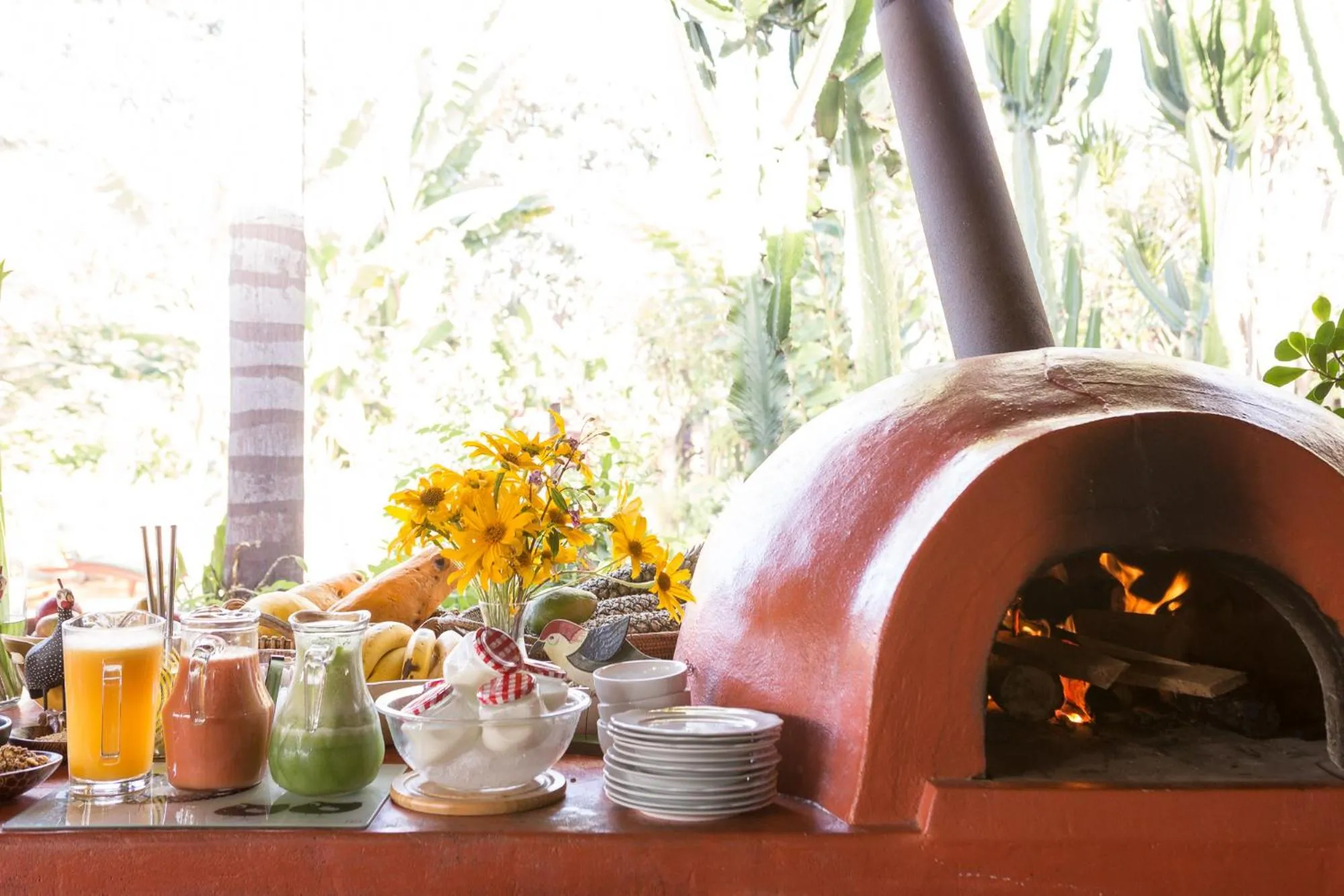 Food and drinks in Pousada Maya