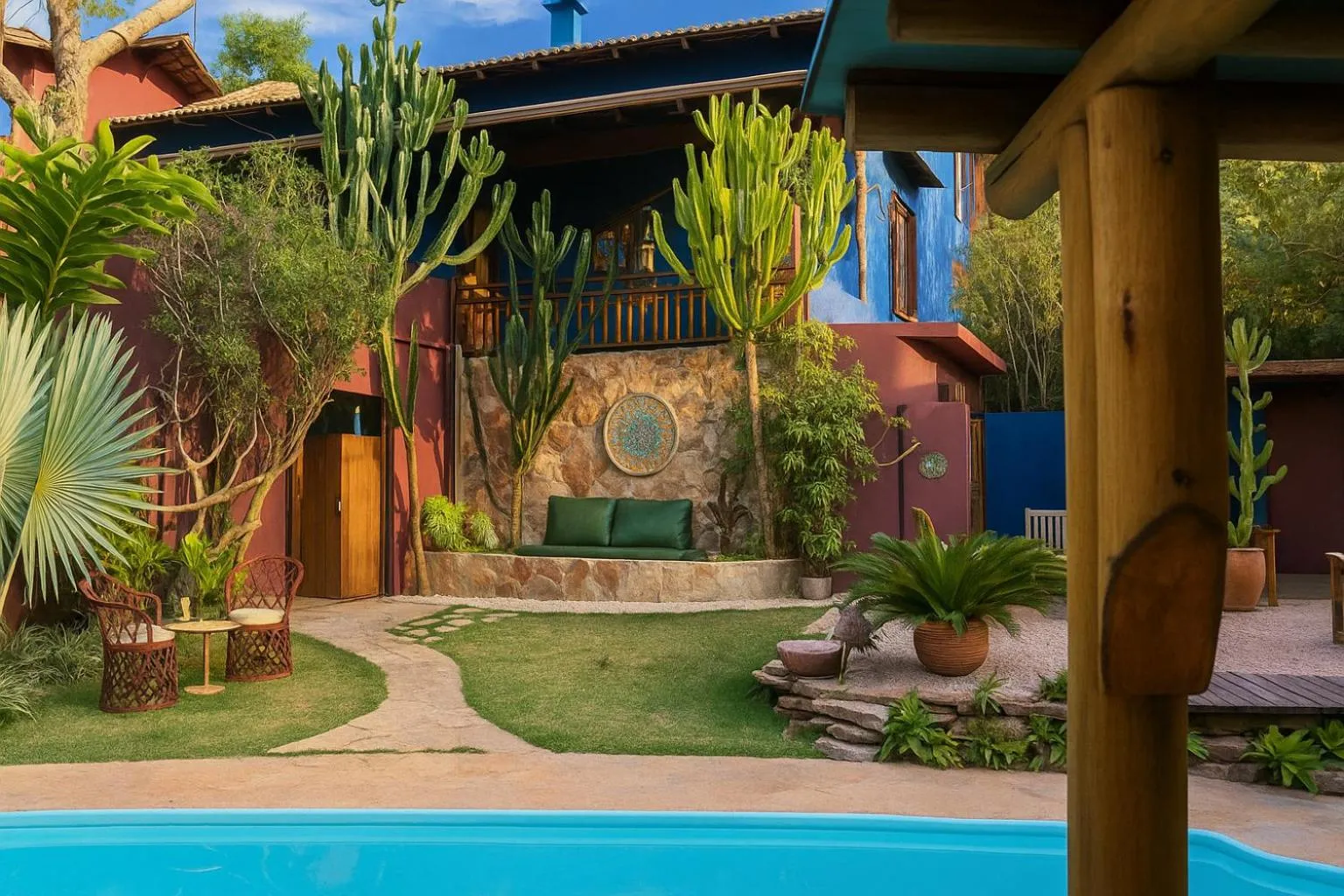 Garden in Pousada Maya