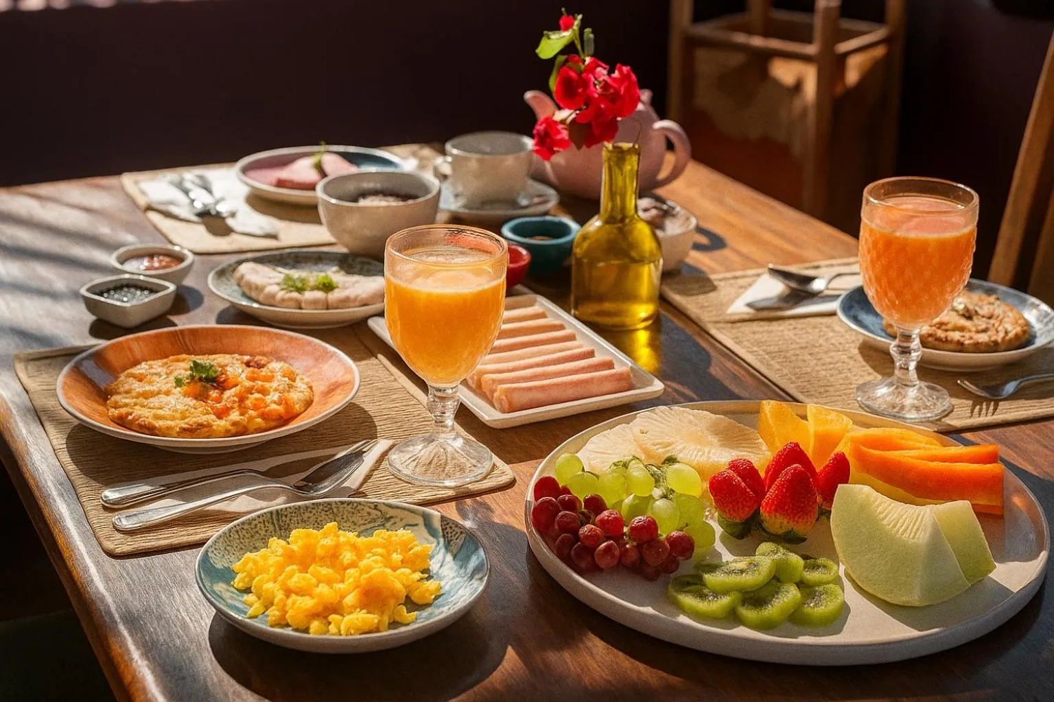 Breakfast in Pousada Maya