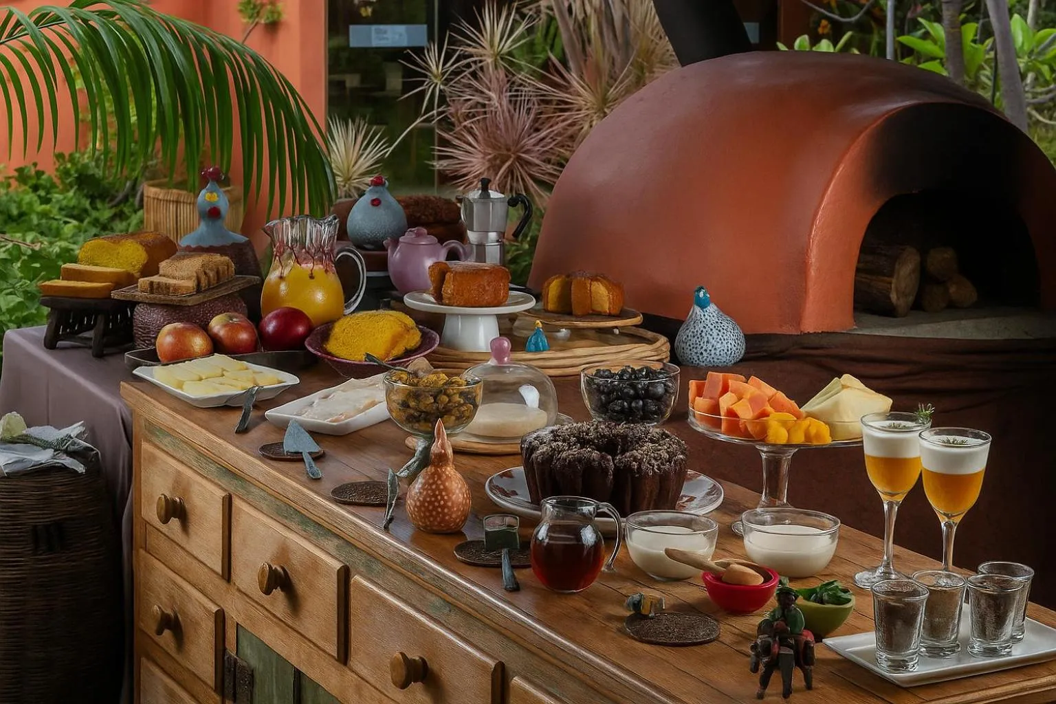 Breakfast in Pousada Maya