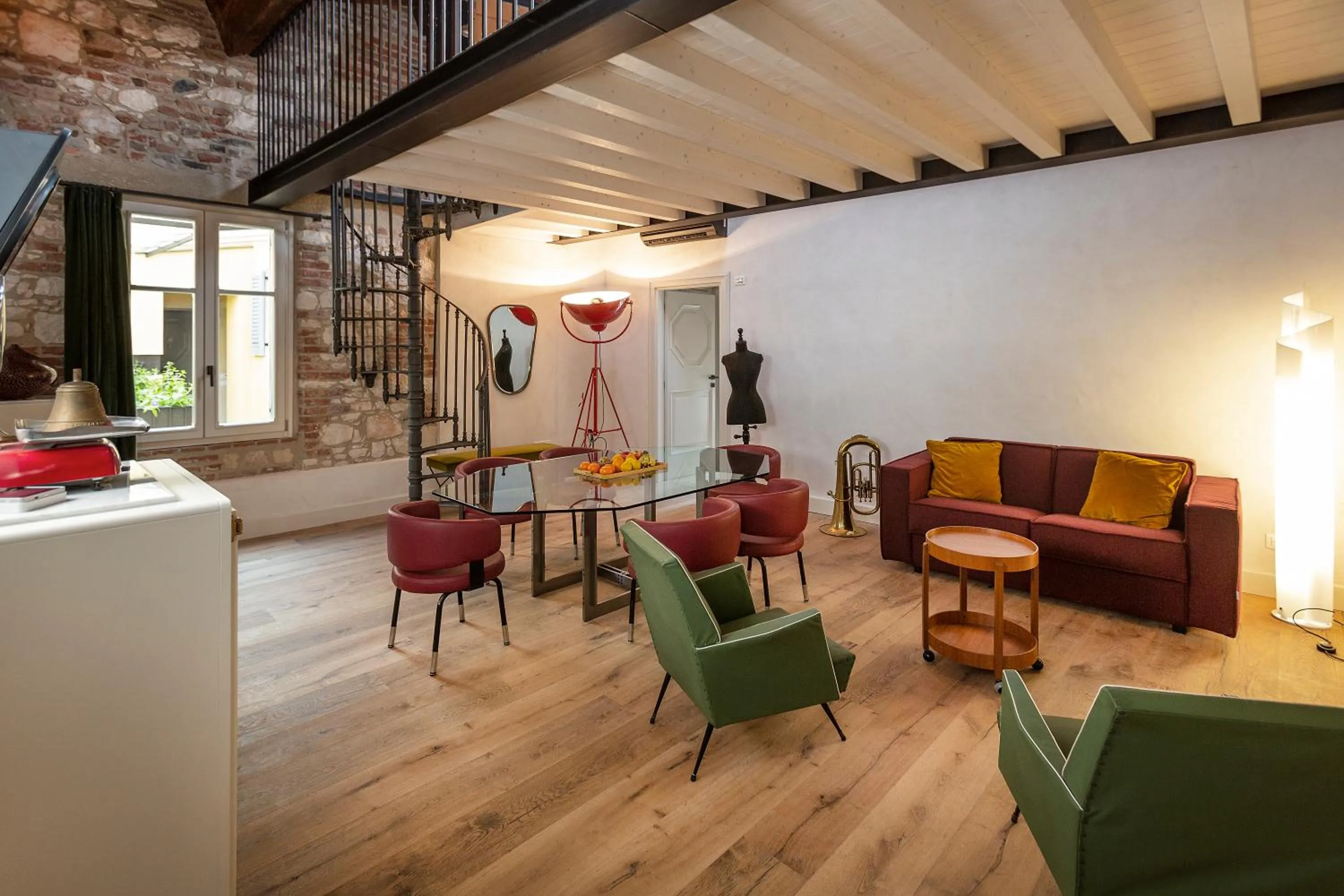 Seating area in Residenza Palazzo Brenzoni