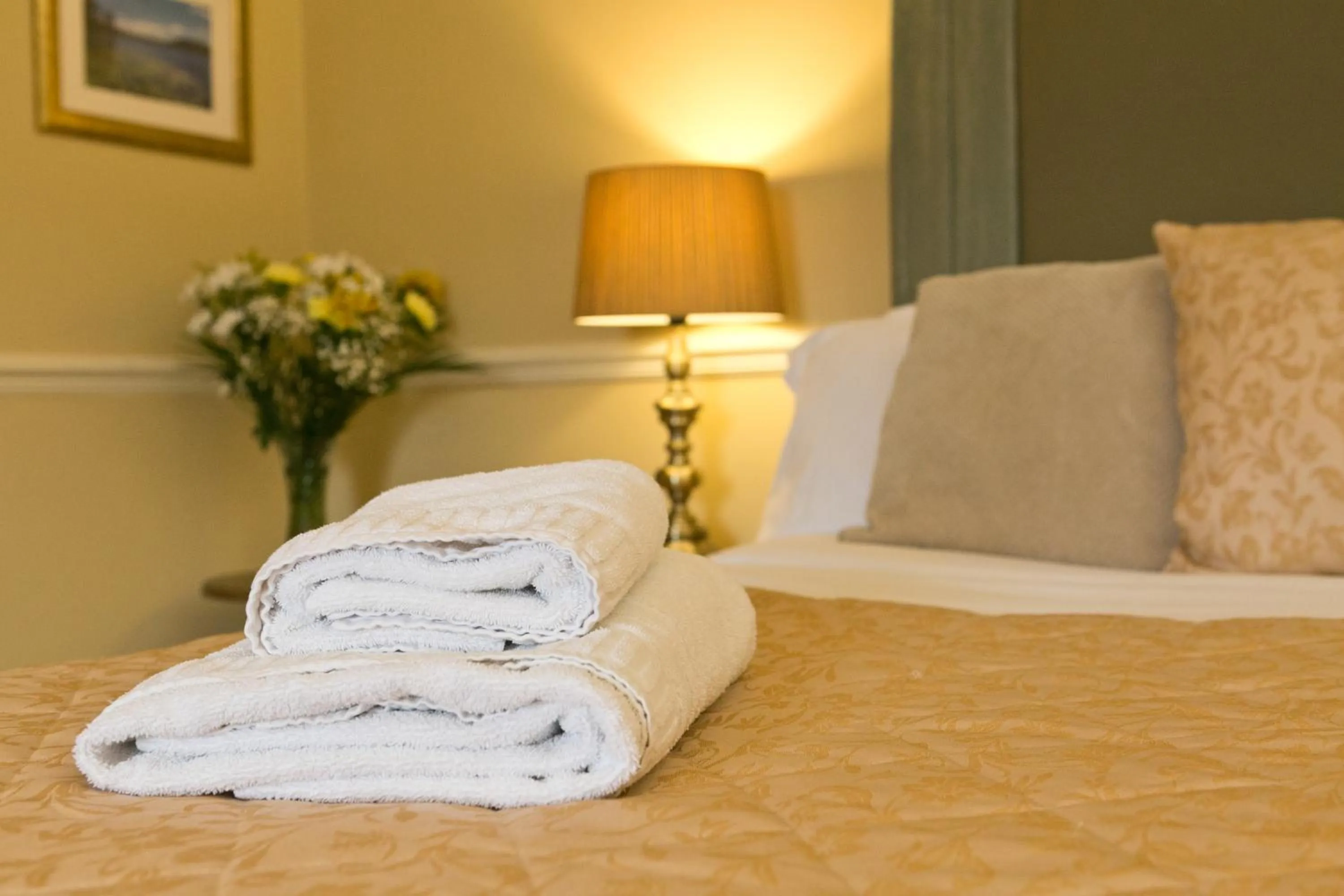 Bed in The Manor Hotel