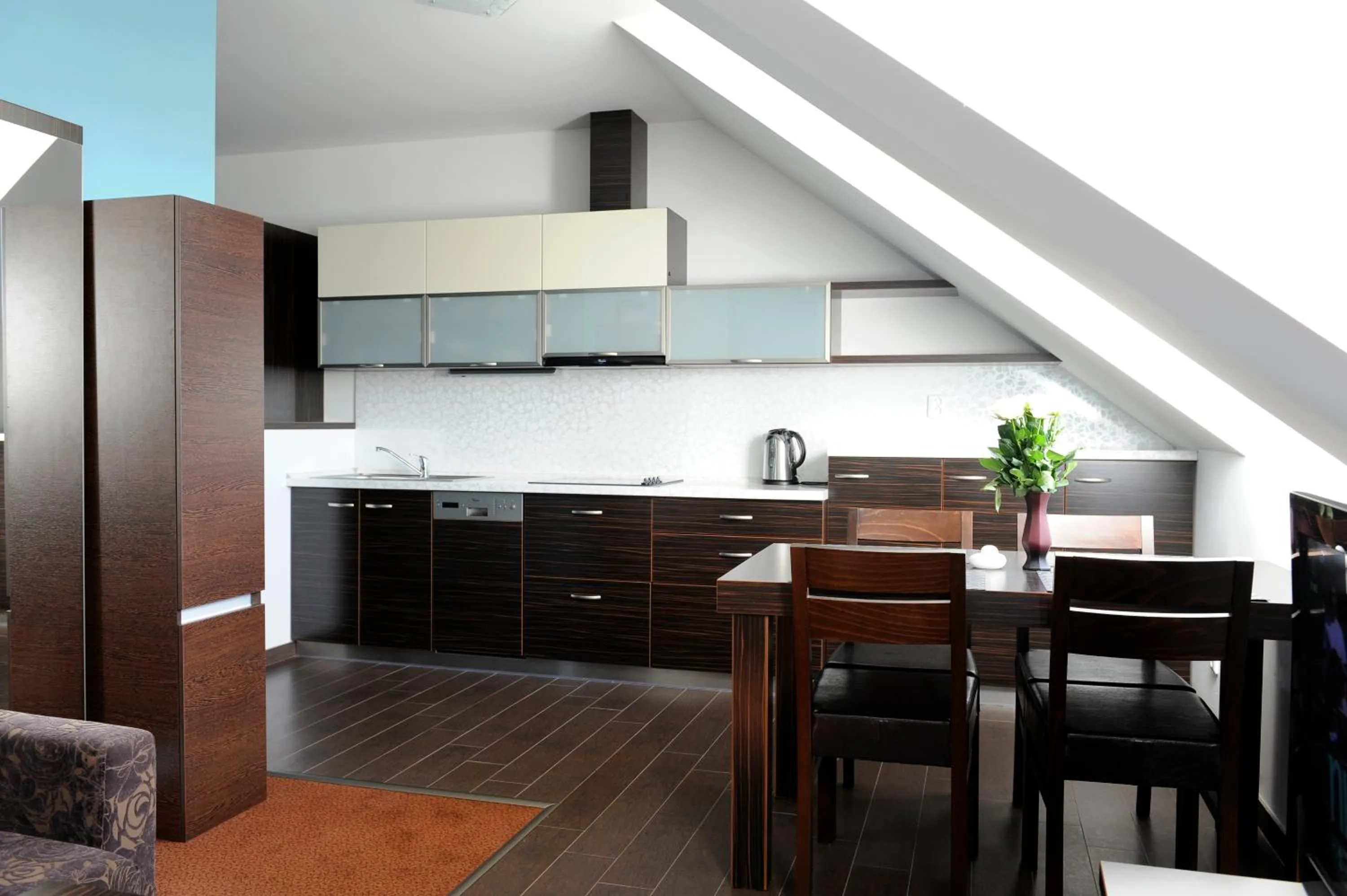 Kitchen or kitchenette in Wellness Penzion Kroměříž - Zlobice