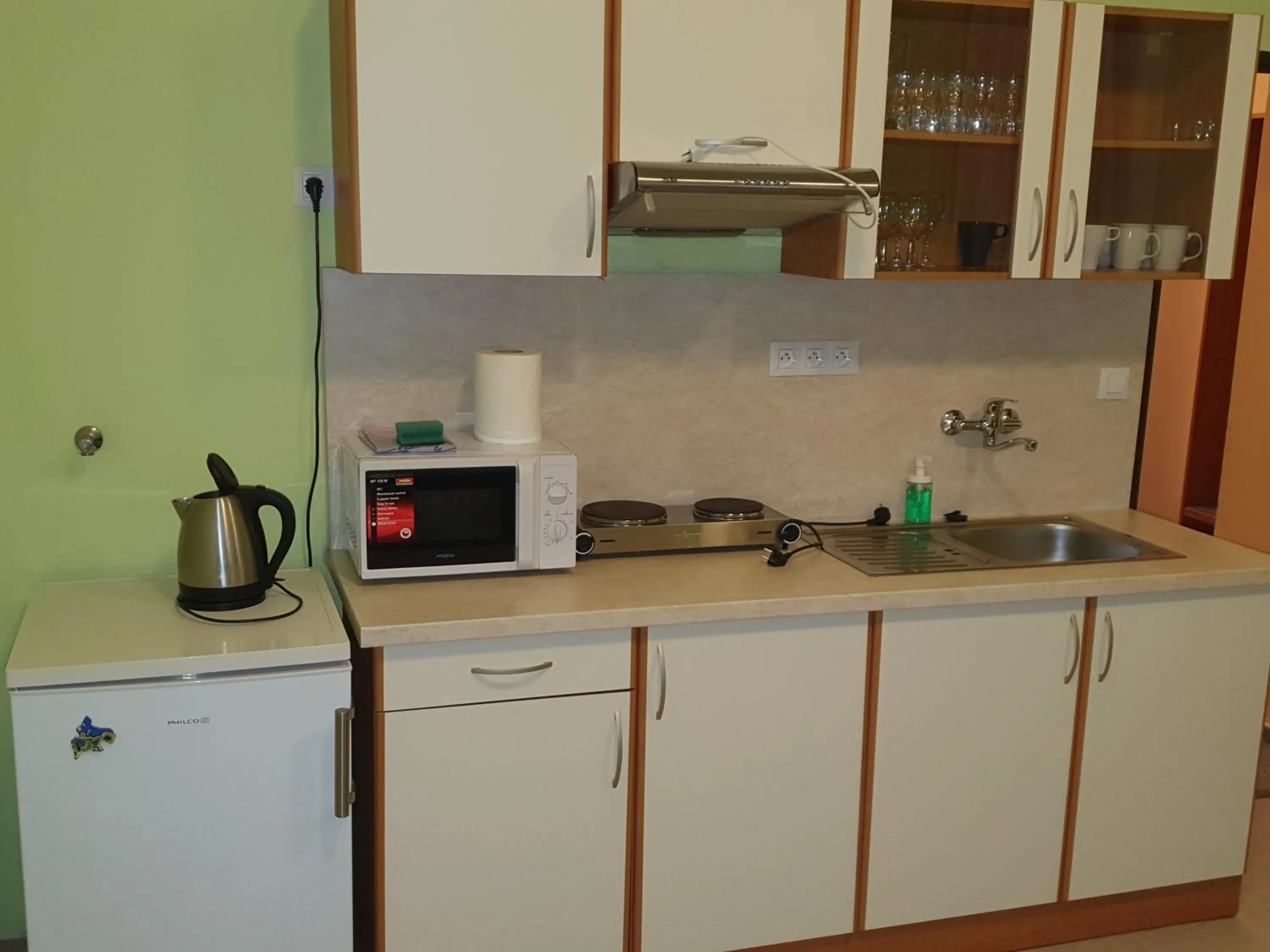 Kitchen or kitchenette in Wellness Penzion Kroměříž - Zlobice