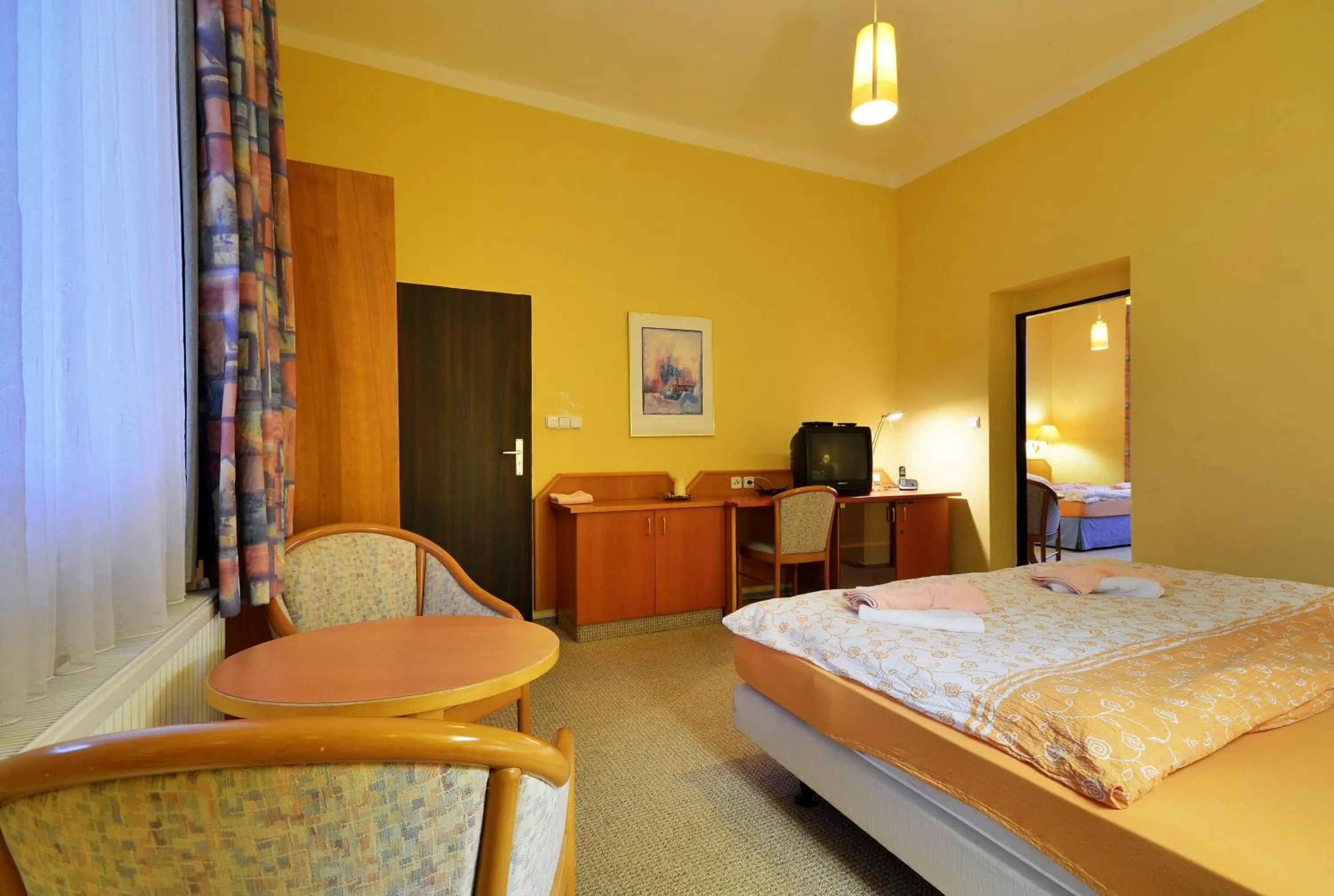 Bedroom, Bed in Wellness Penzion Kroměříž - Zlobice