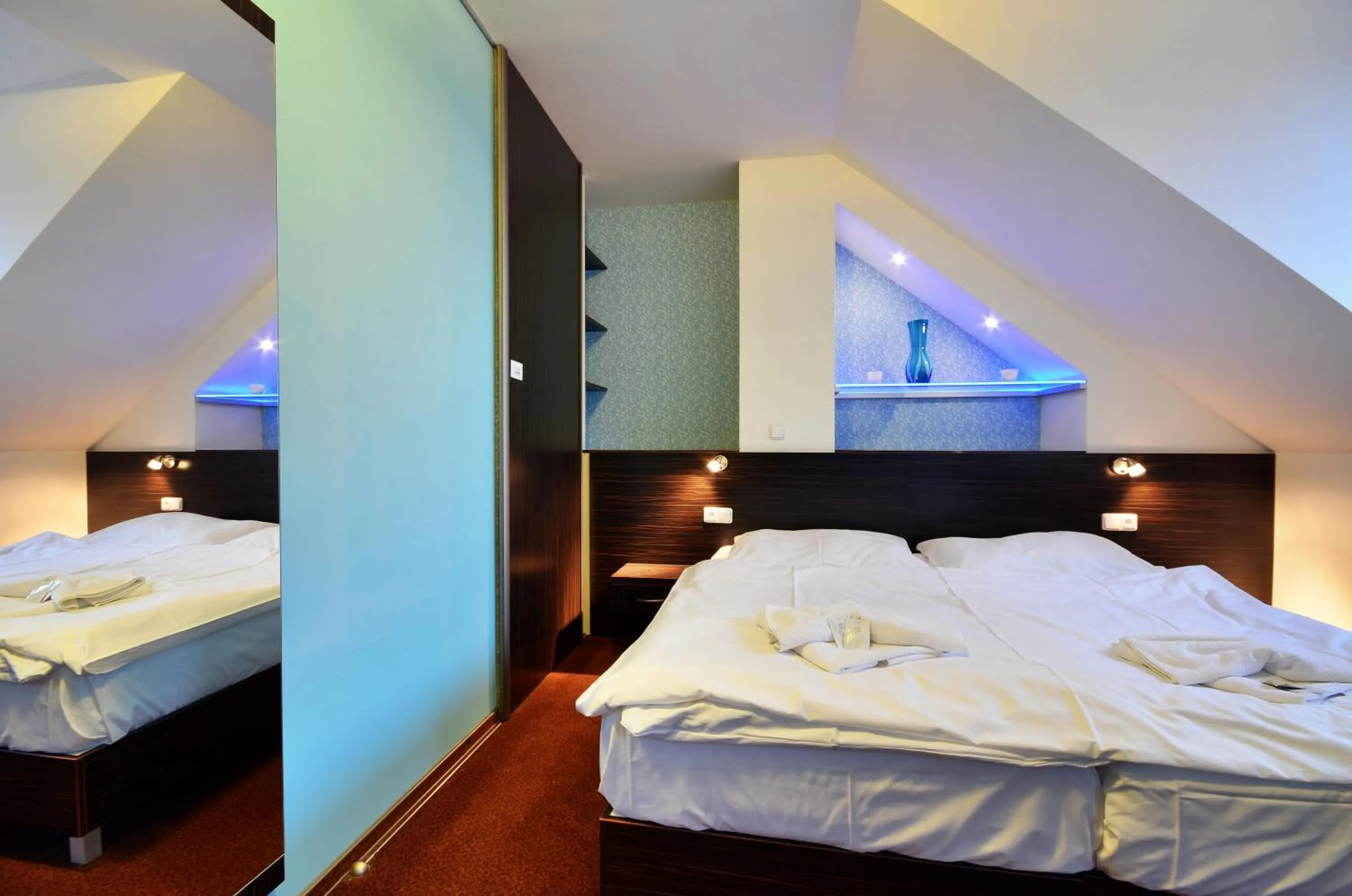 Bedroom, Bed in Wellness Penzion Kroměříž - Zlobice