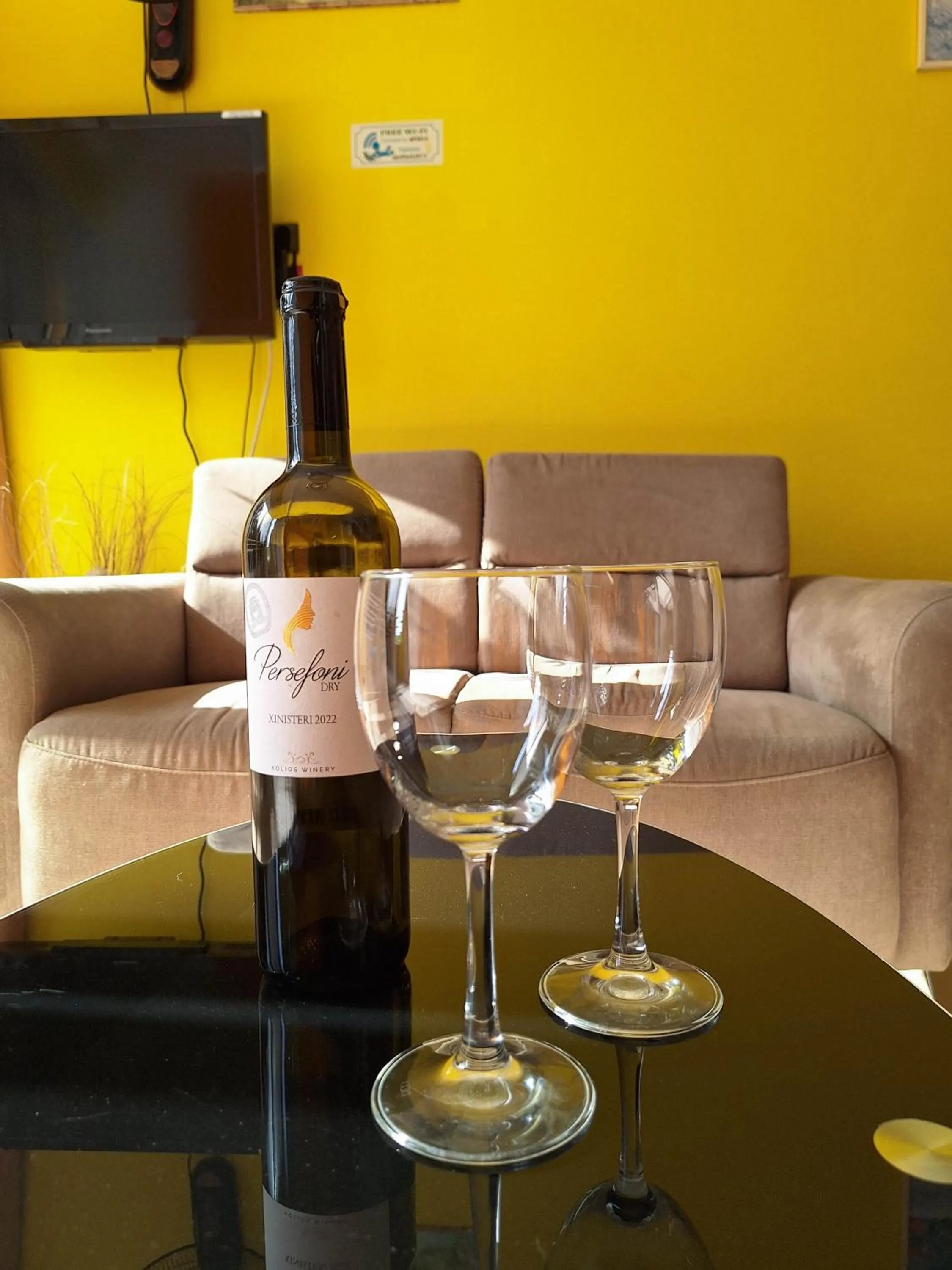 Living room in Apollonia Hotel Apartments