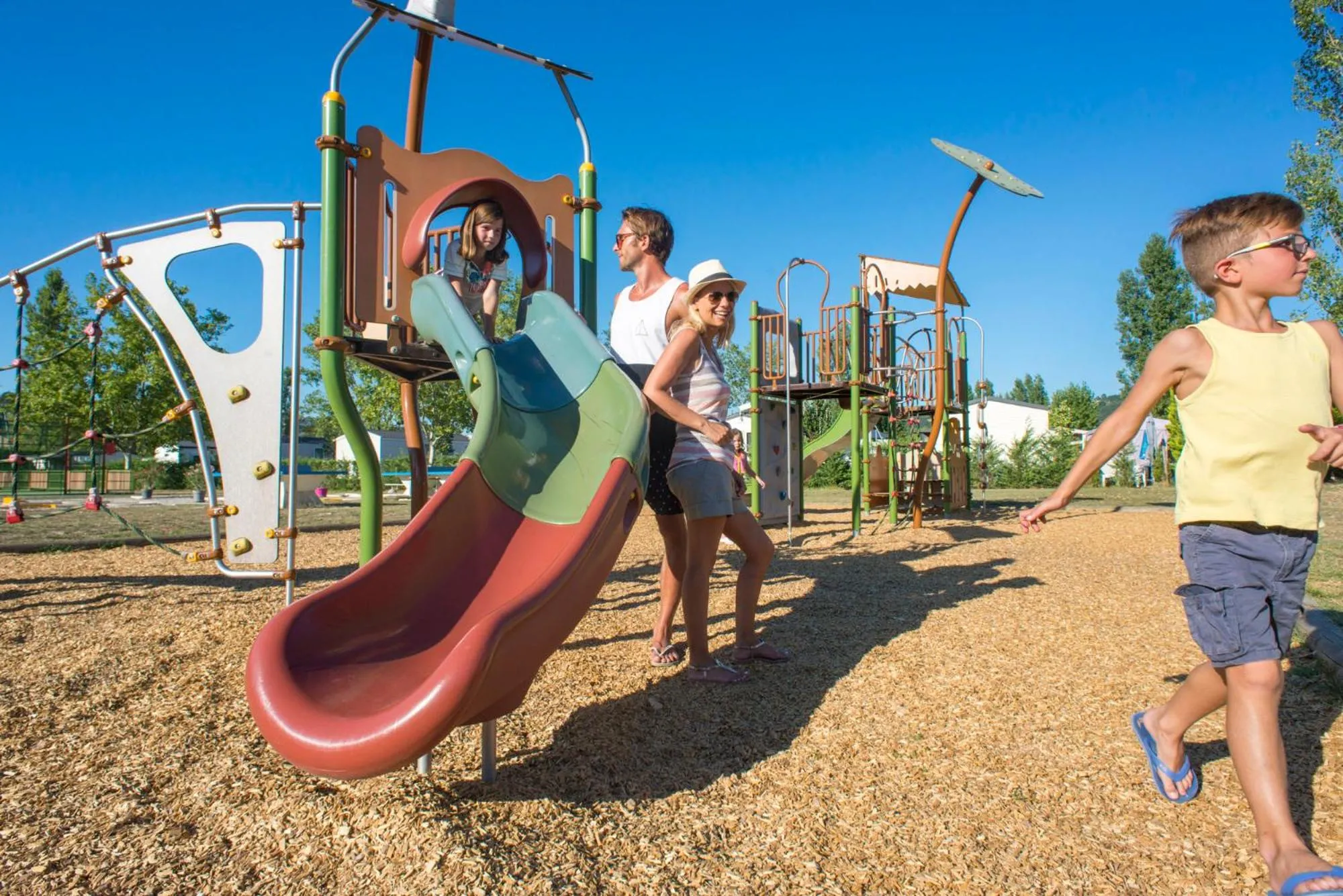 Children play ground in Camping Officiel Siblu Les Rives de Condrieu