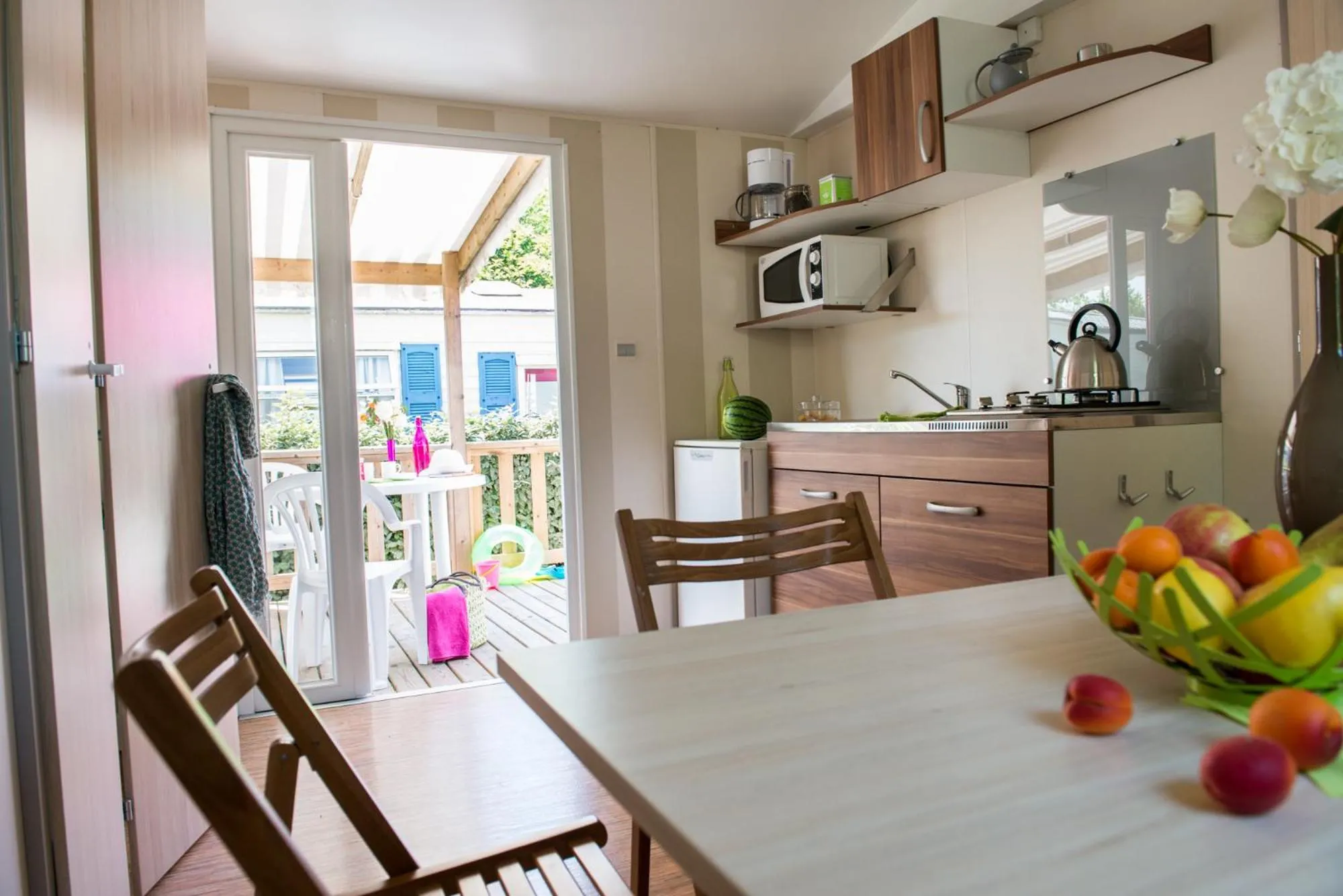 Living room in Camping Officiel Siblu Les Rives de Condrieu