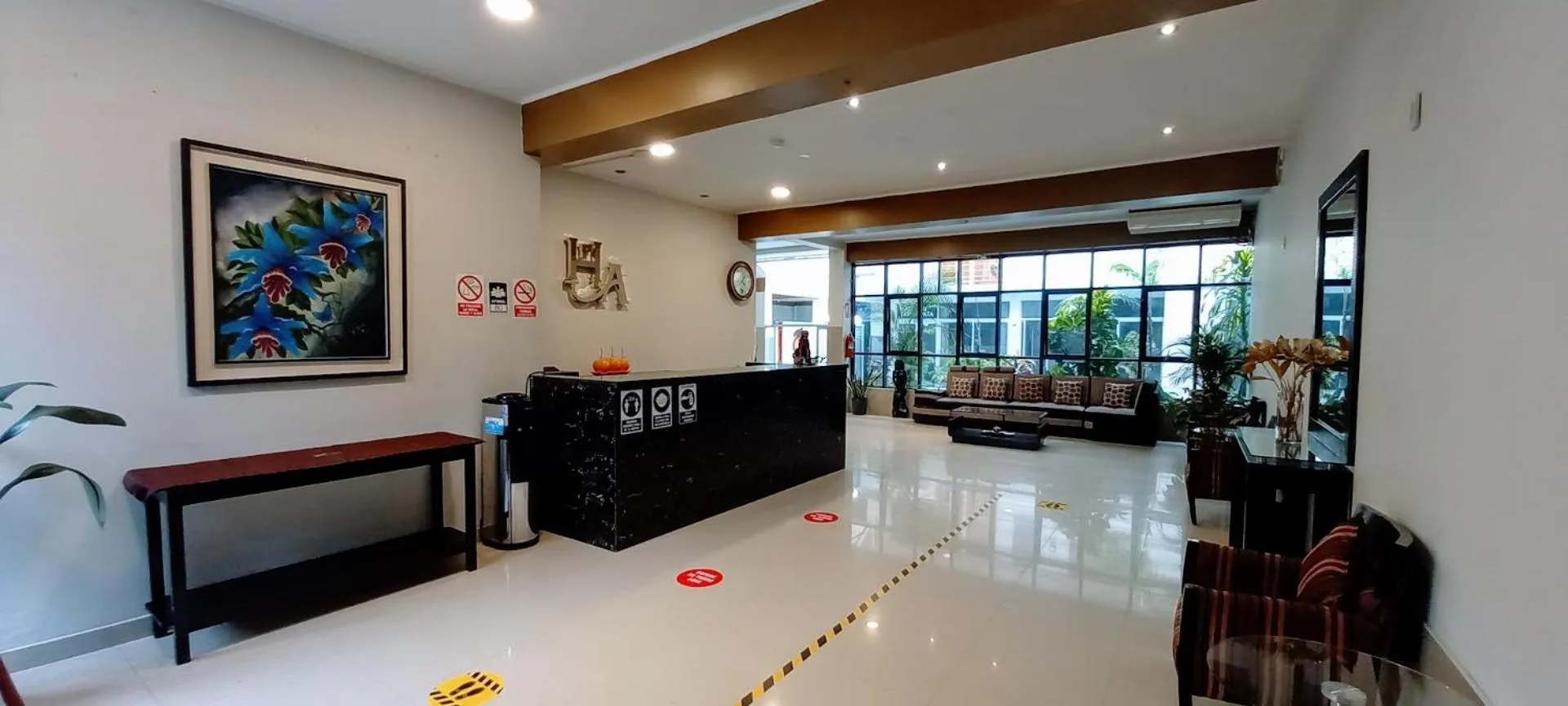 Lobby or reception in Hotel Puerto Amazonico