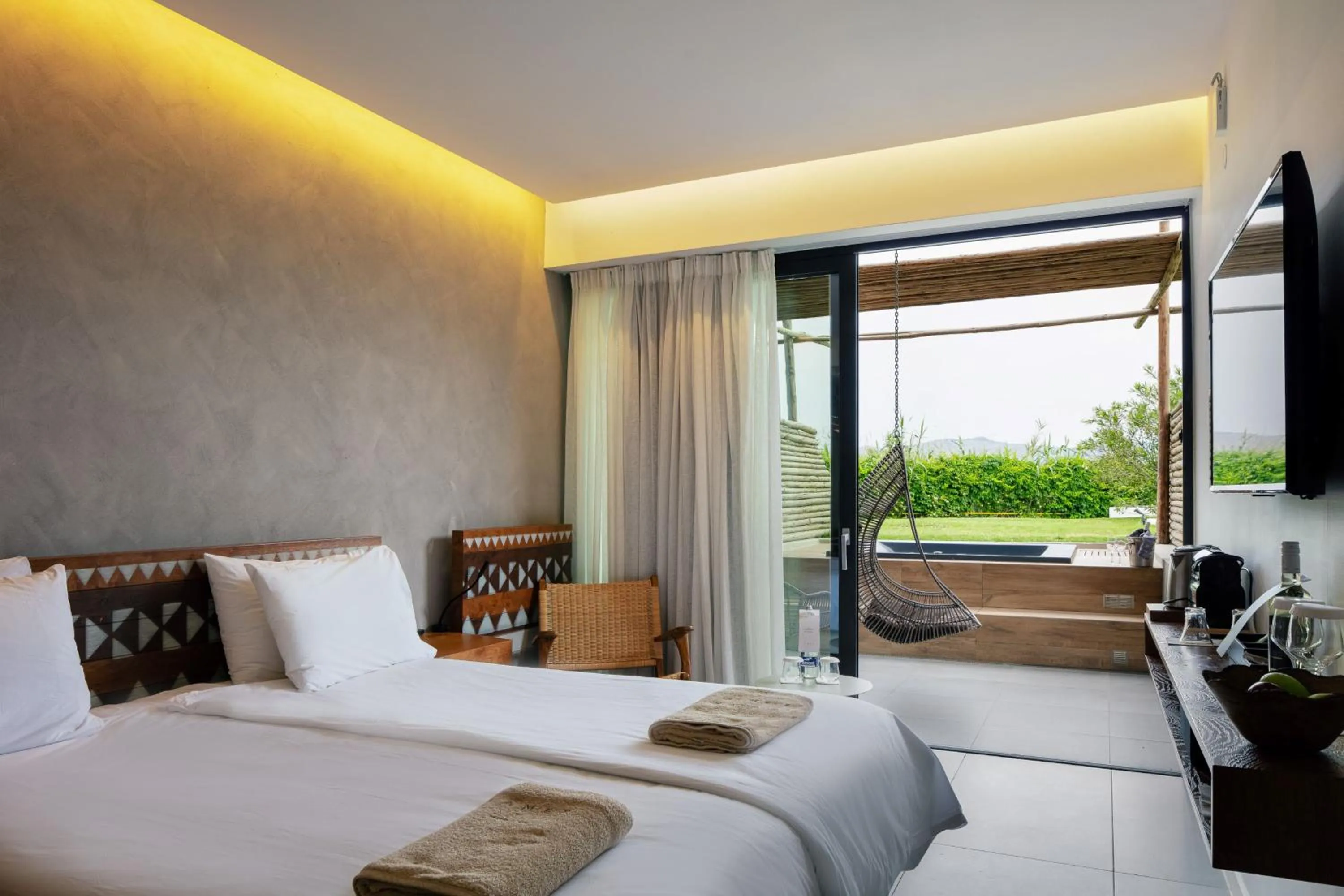 Photo of the whole room, Bed in La Mer Resort Spa Crete