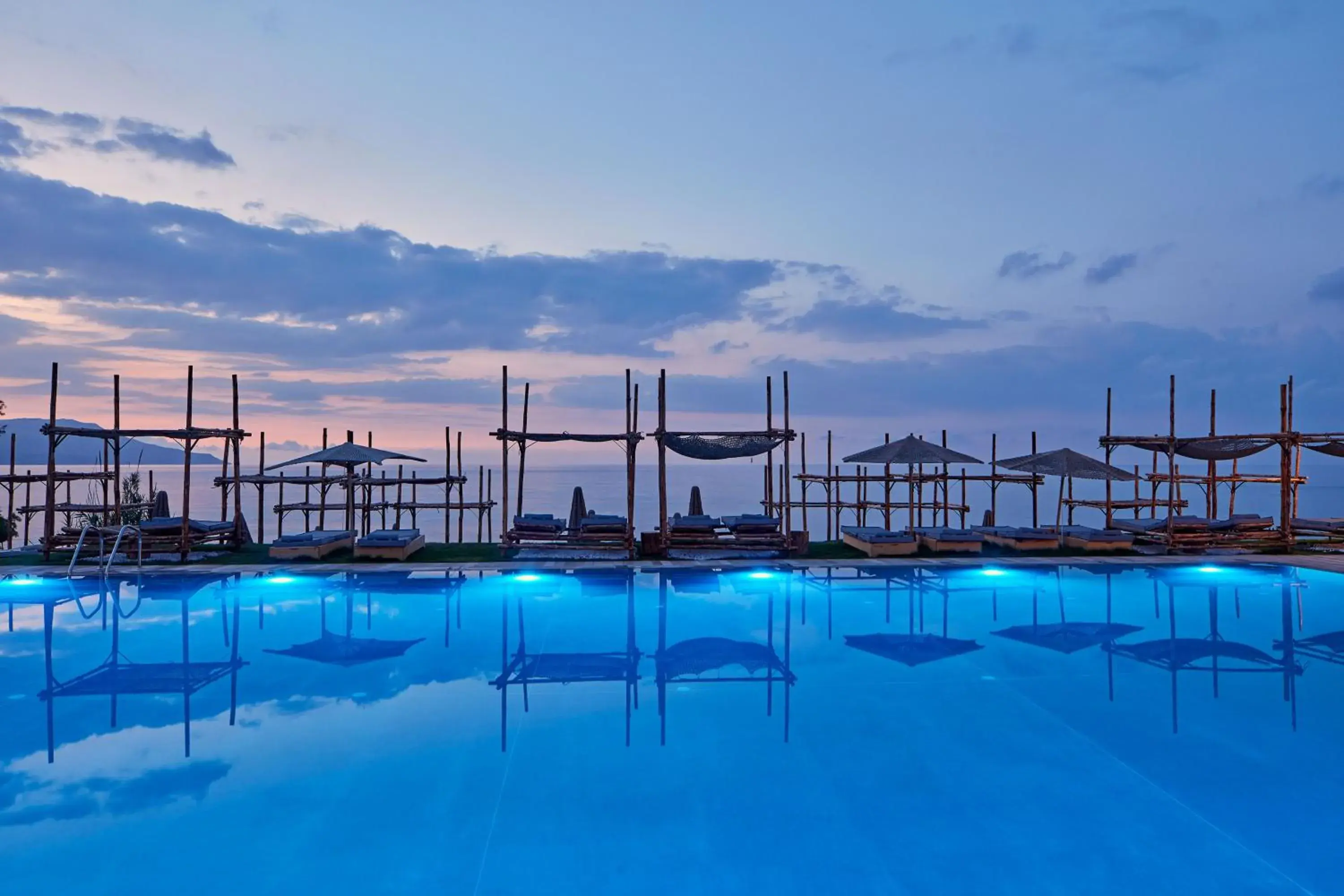 Swimming pool in La Mer Resort Spa Crete Swimming pool in La Mer Resort Spa Crete