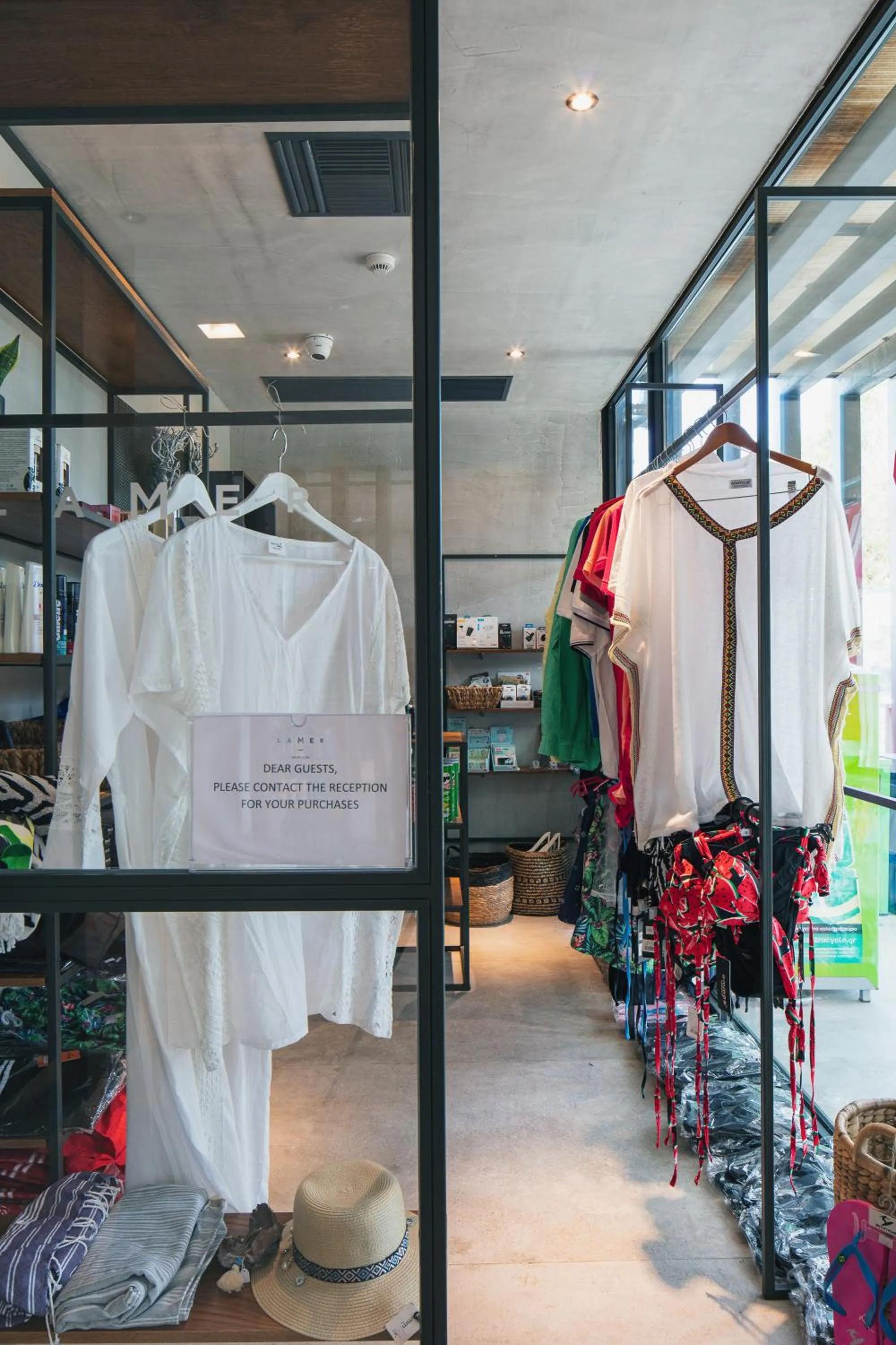 On-site shops in La Mer Resort Spa Crete