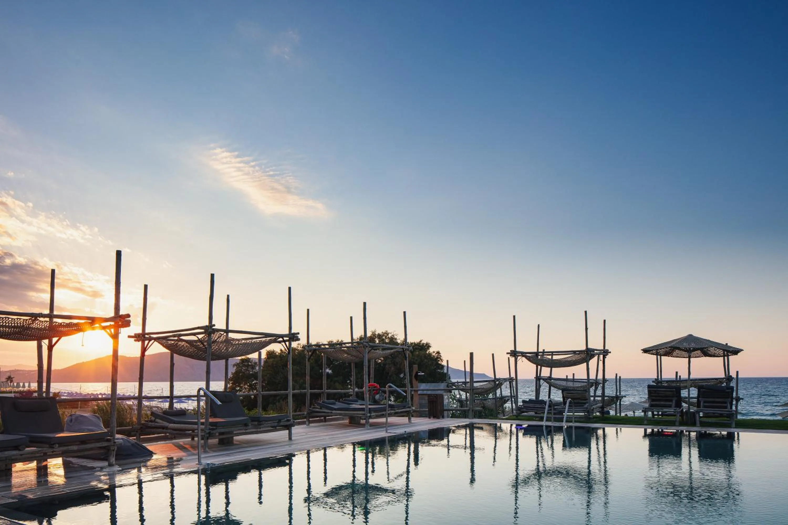 Swimming pool in La Mer Resort Spa Crete