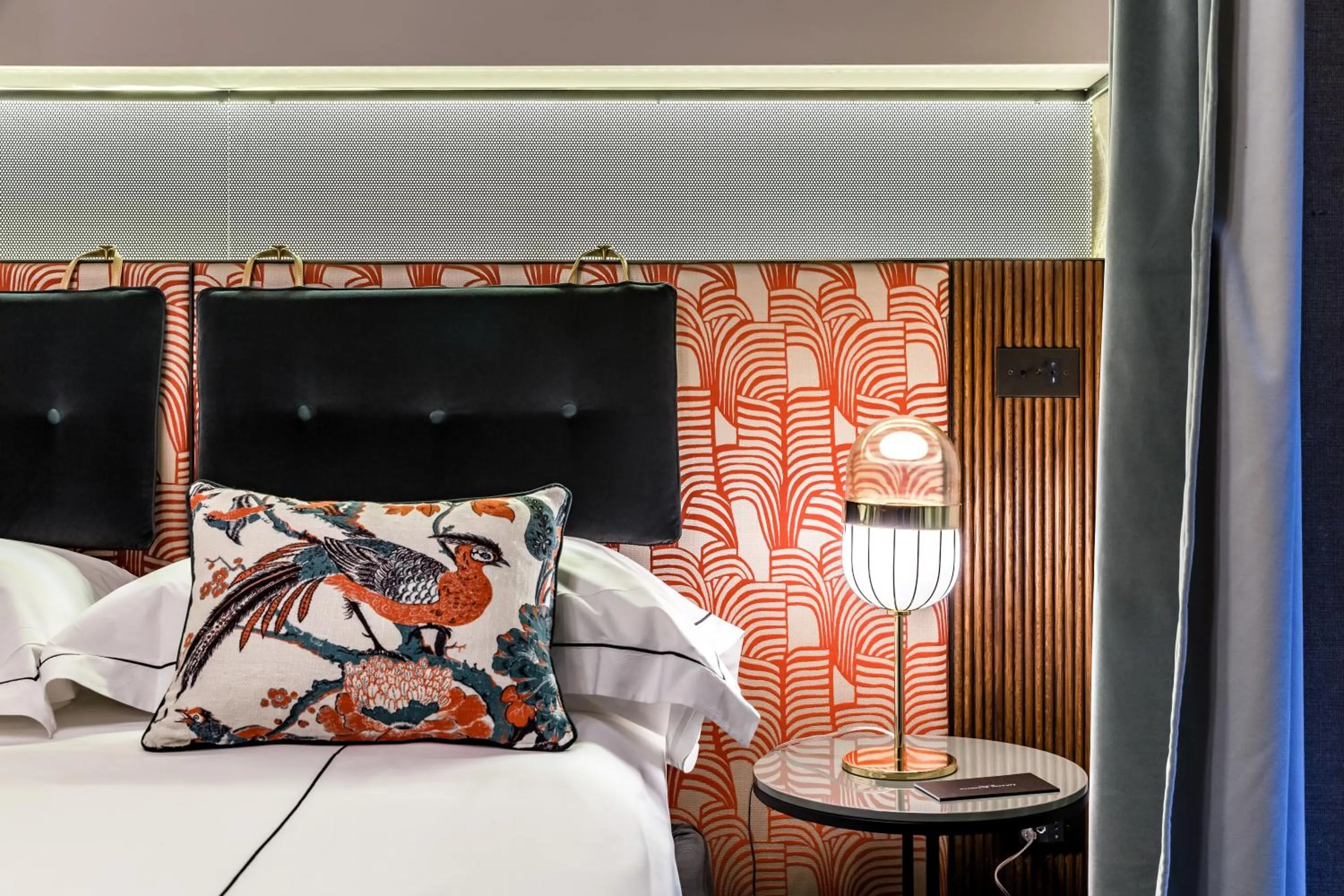 Decorative detail, Bed in Locanda Pandenus Brera