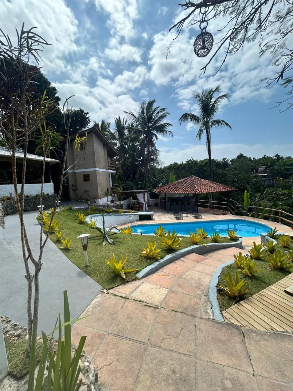 Natural landscape in Pousada Jardim das Bromélias