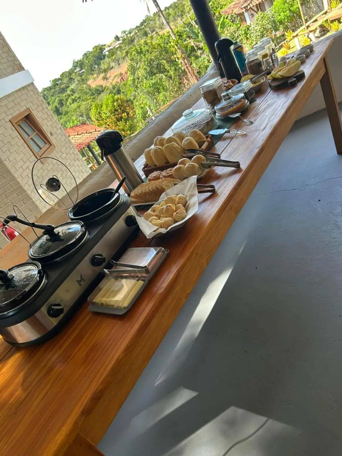 Breakfast in Pousada Jardim das Bromélias