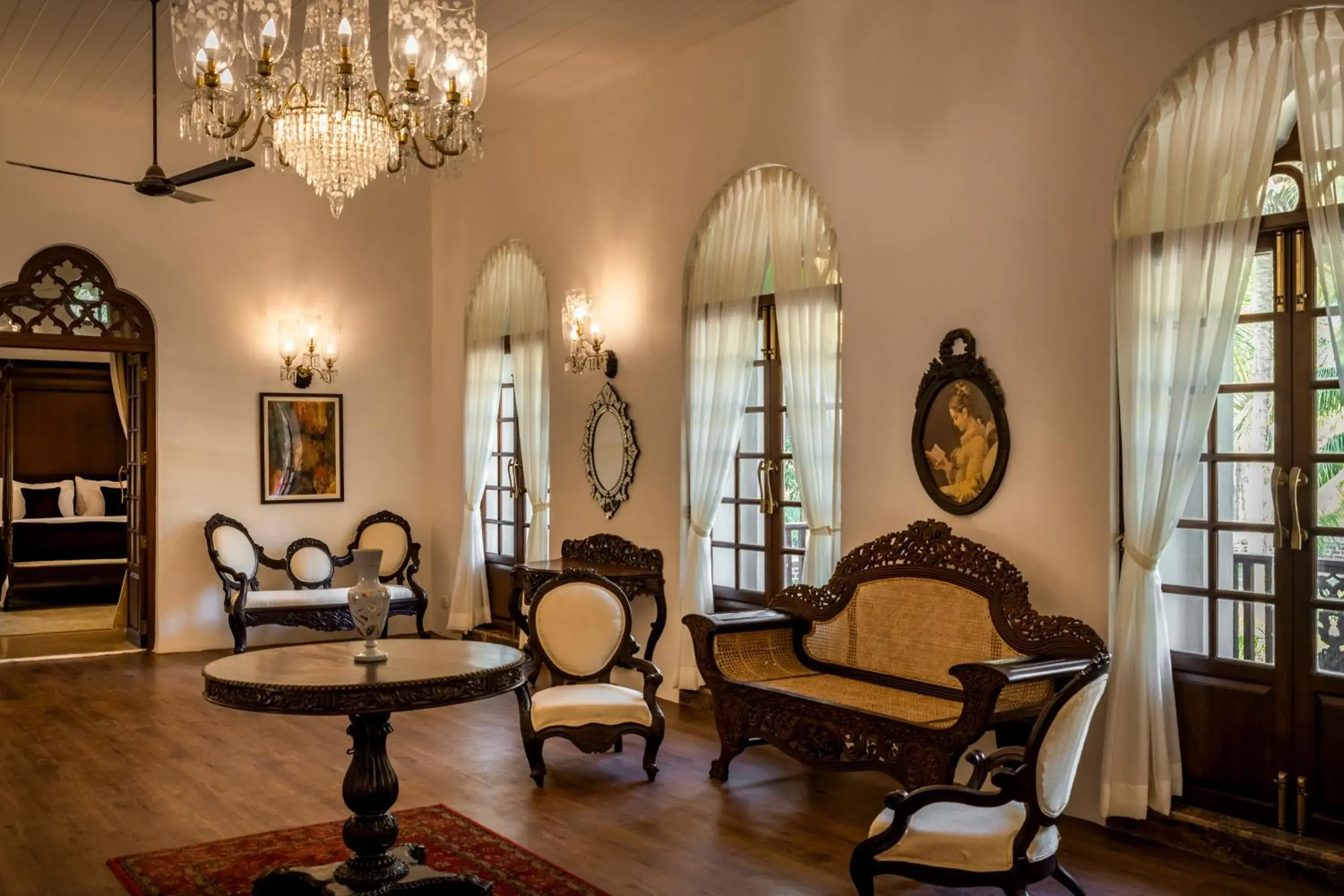 Lounge or bar in The Postcard Cuelim, Goa Lounge or bar in The Postcard Cuelim, Goa