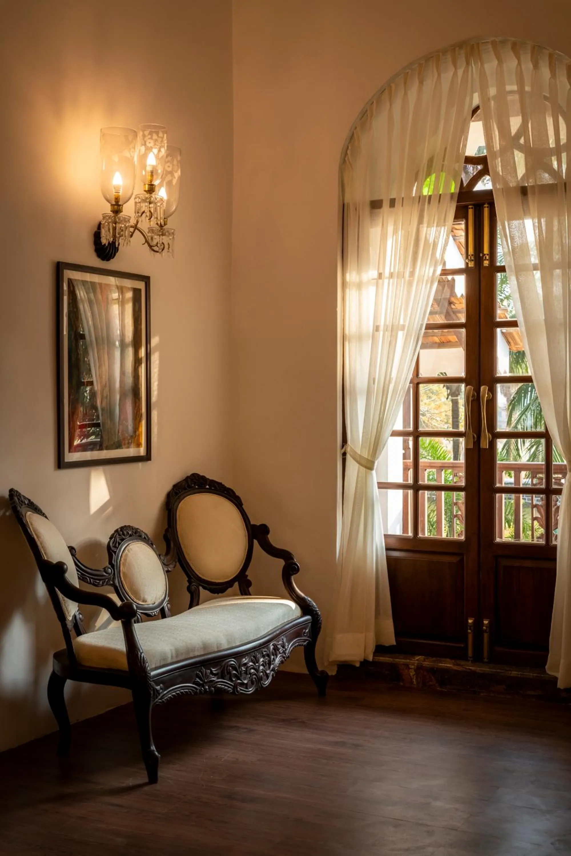 Seating area in The Postcard Cuelim, Goa