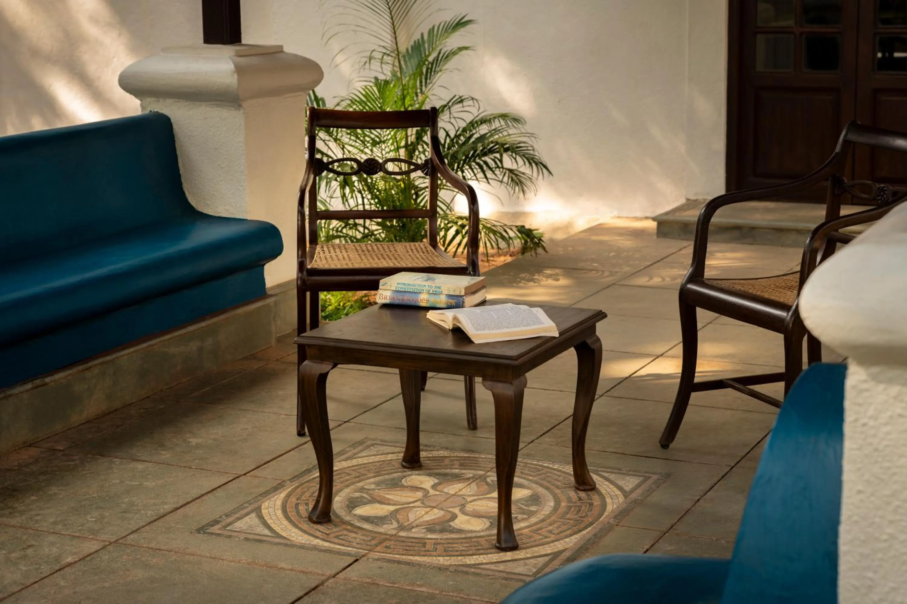 Seating area in The Postcard Cuelim, Goa