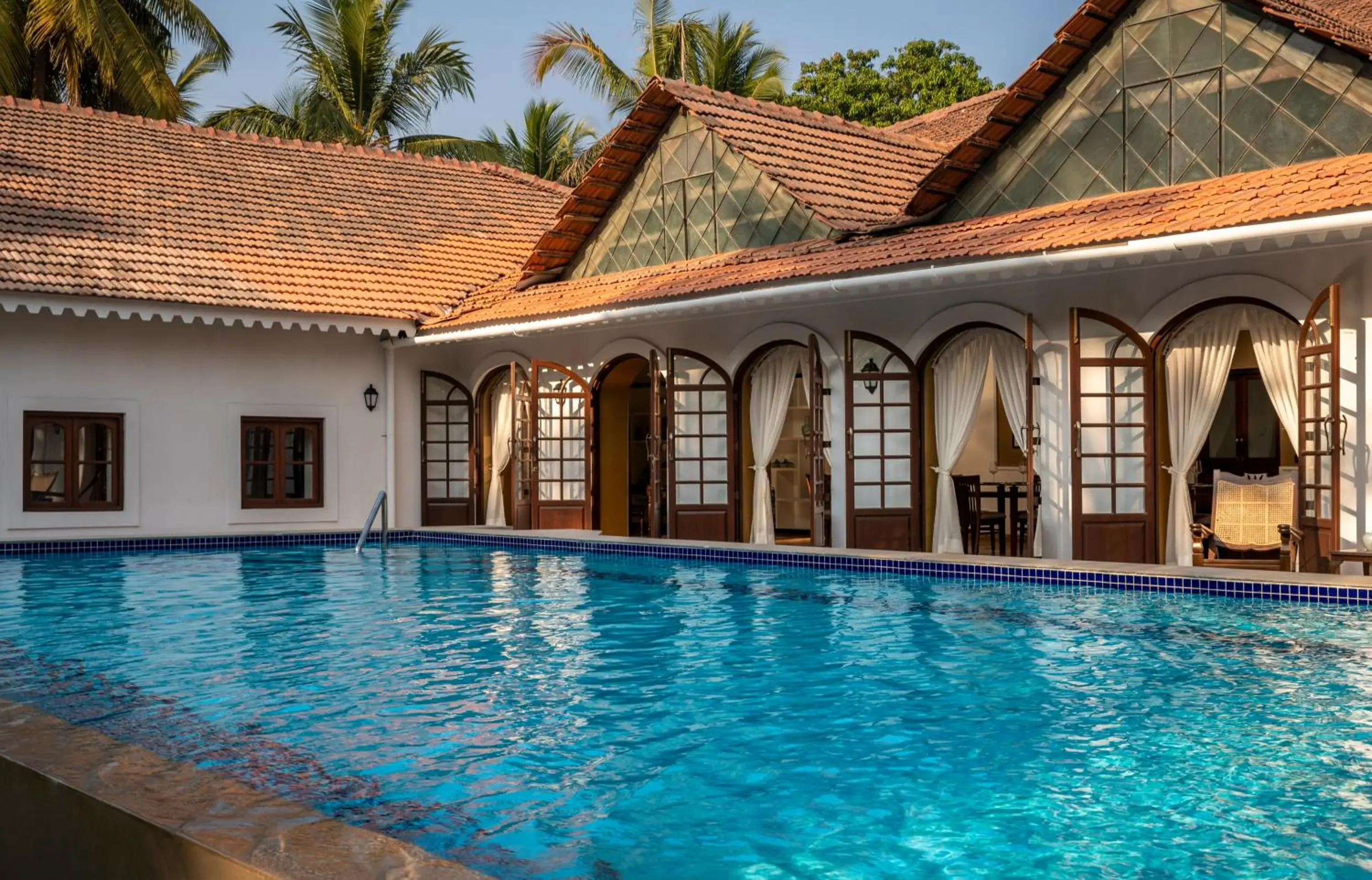 Swimming pool in The Postcard Cuelim, Goa Swimming pool in The Postcard Cuelim, Goa