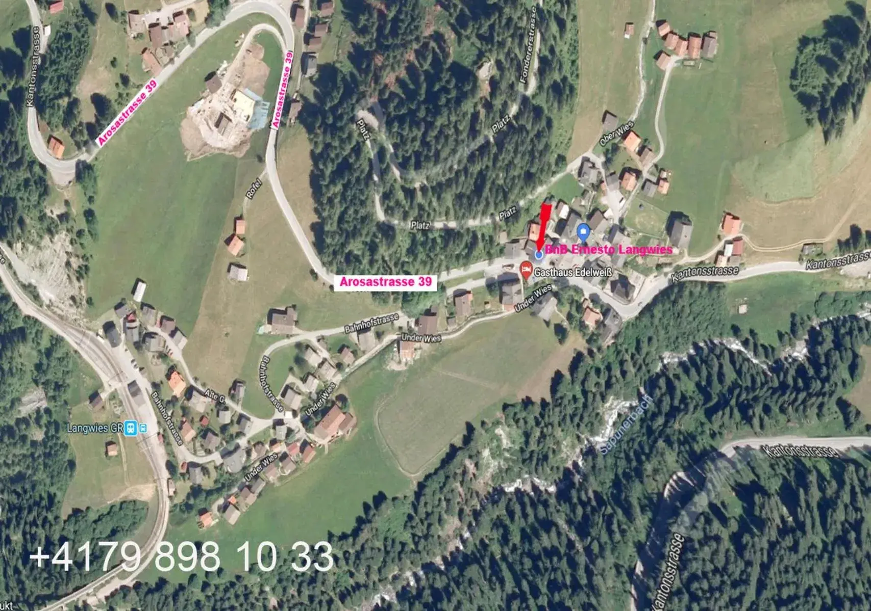 Double Room with Private Bathroom in BnB Ernesto Langwies - NOT Davos Double Room with Private Bathroom in BnB Ernesto Langwies - NOT Davos