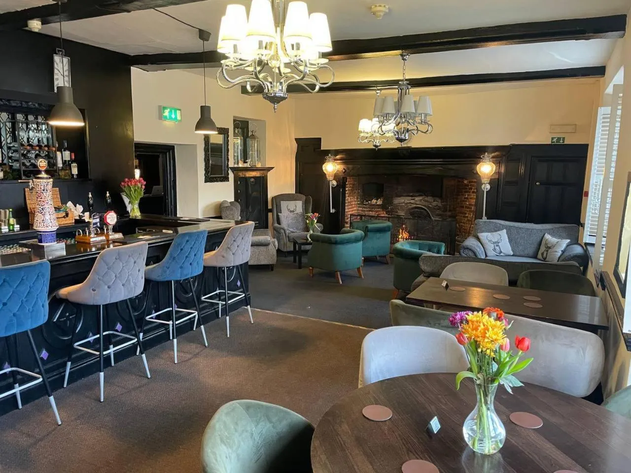 Lounge or bar in Scole Inn Hotel