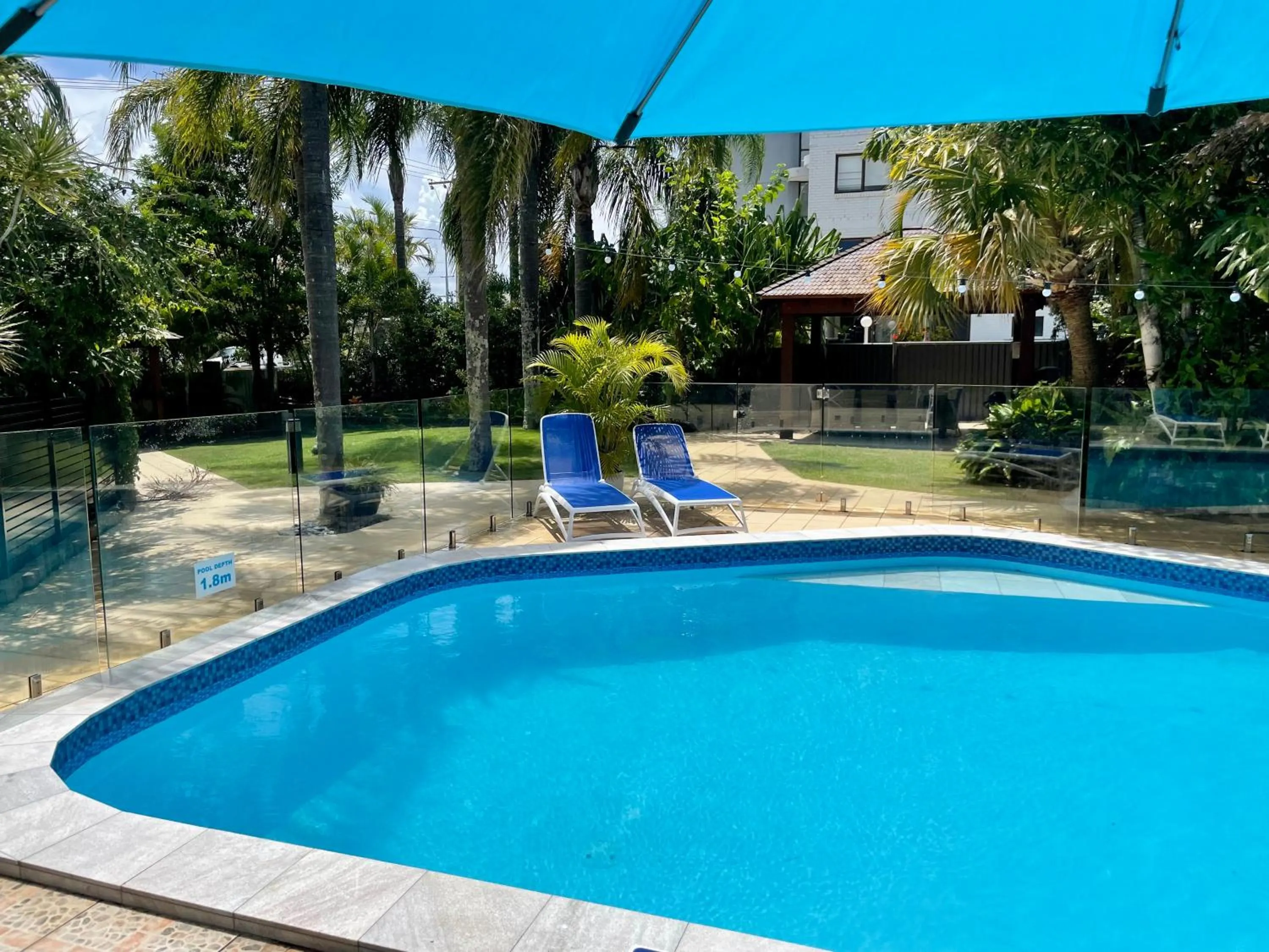 Pool view in Burleigh Palms Holiday Apartments