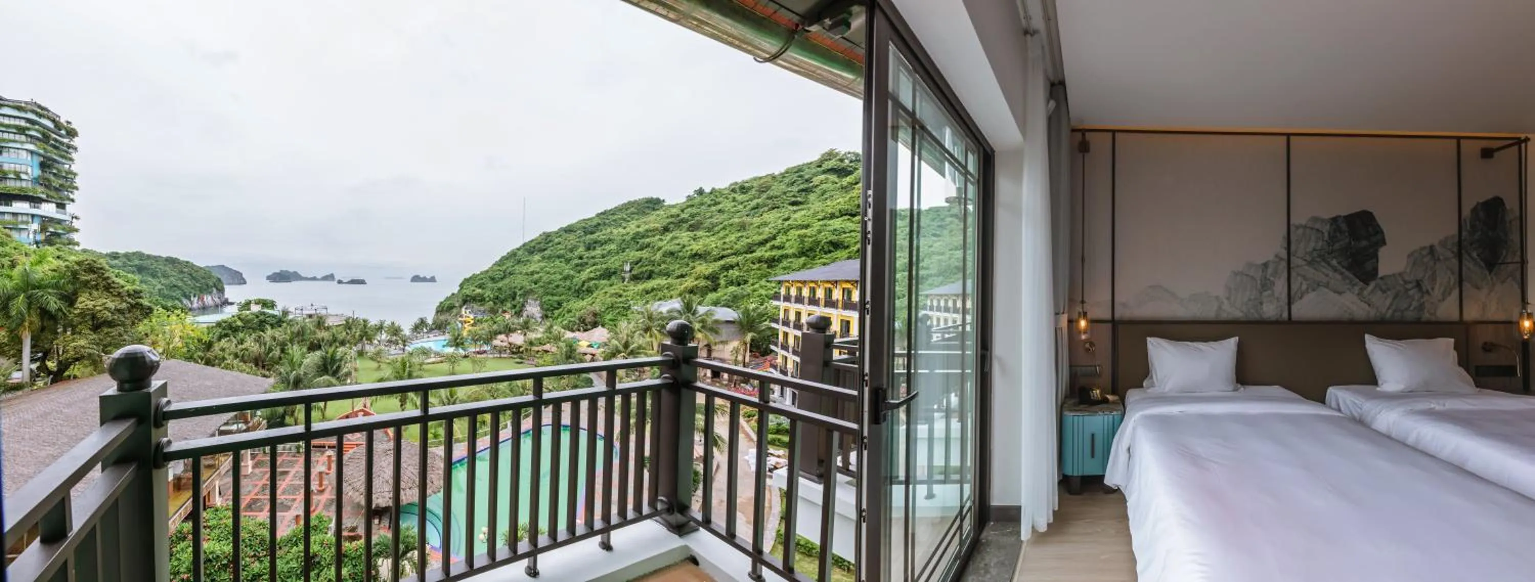 View (from property/room), Bed in The May Legend Catba