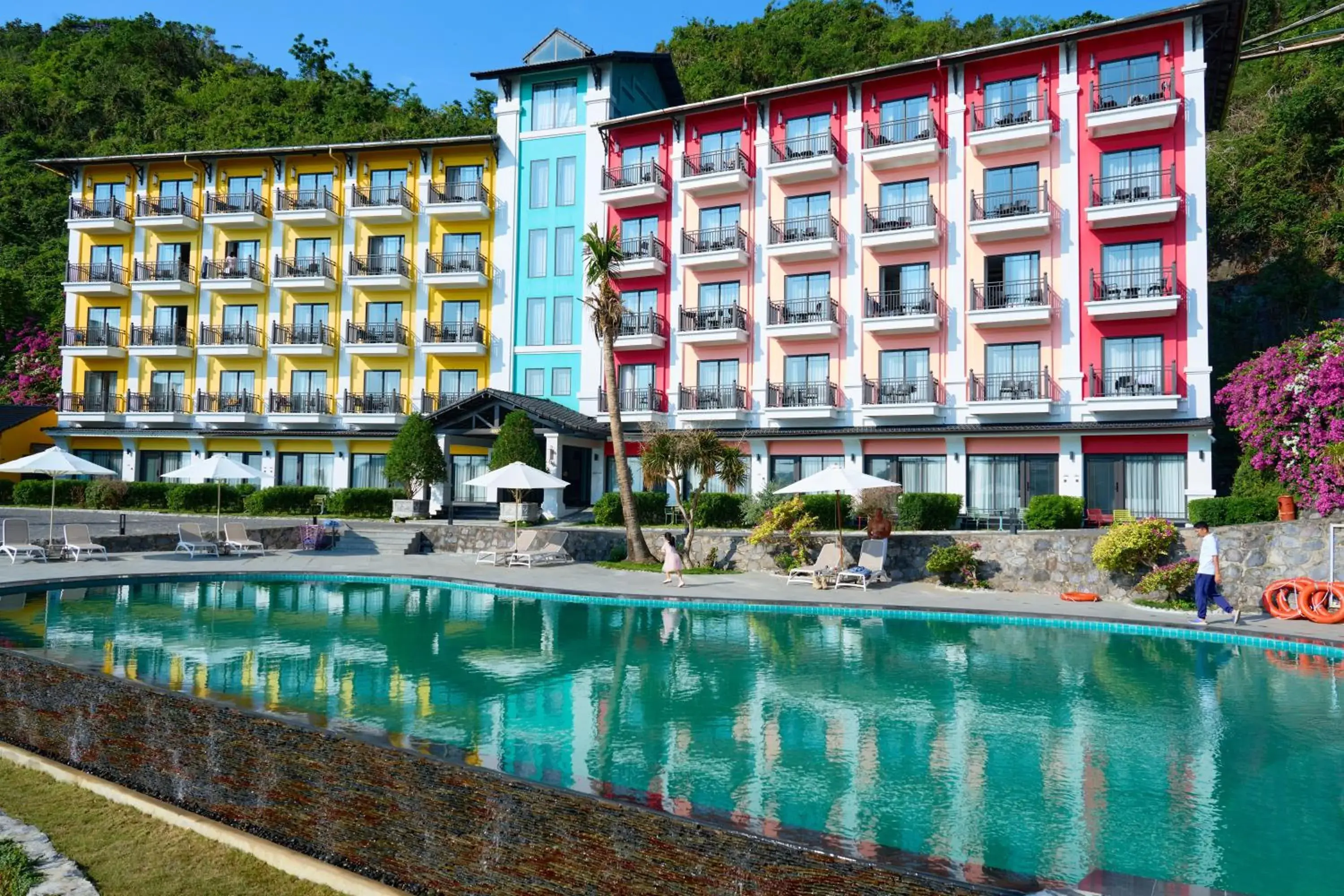 Swimming pool in The May Legend Catba Swimming pool in The May Legend Catba