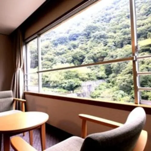 Mountain view in Hotel Okuyumoto