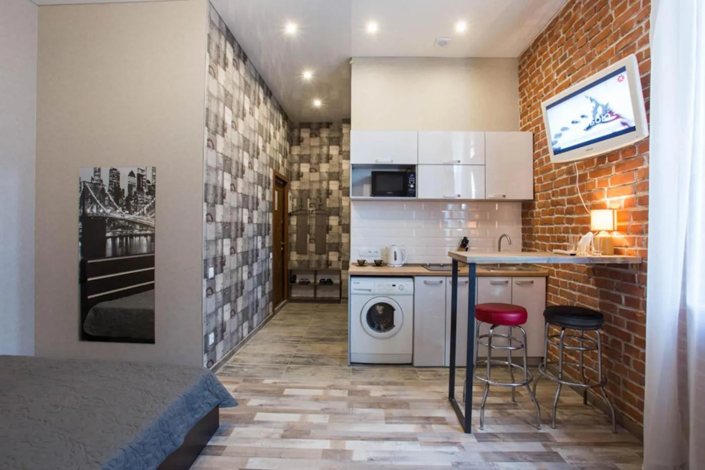 Kitchen or kitchenette in Apartments in Kharkiv Center - Darvina str. 17/1