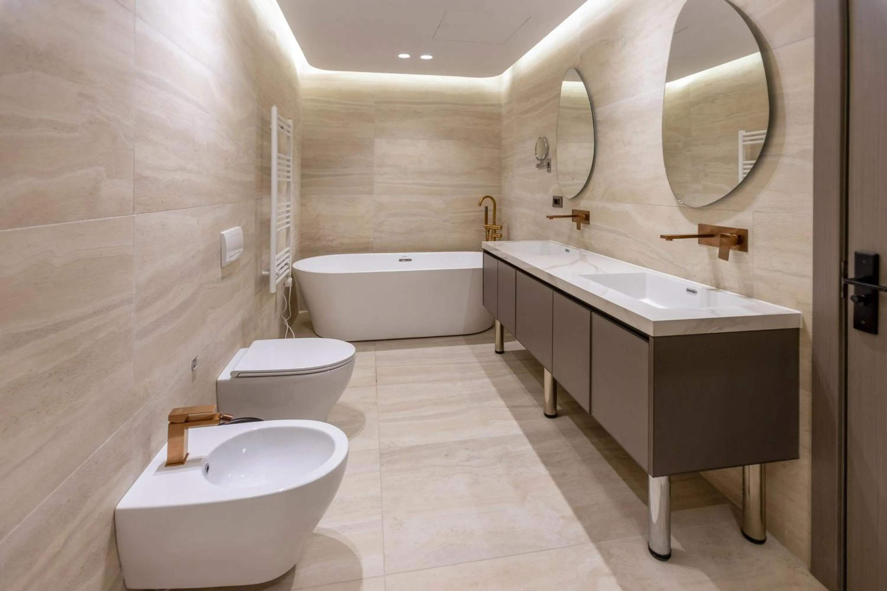 Bathroom in Shkoder Grand Hotel Europa, Affiliated by Melia