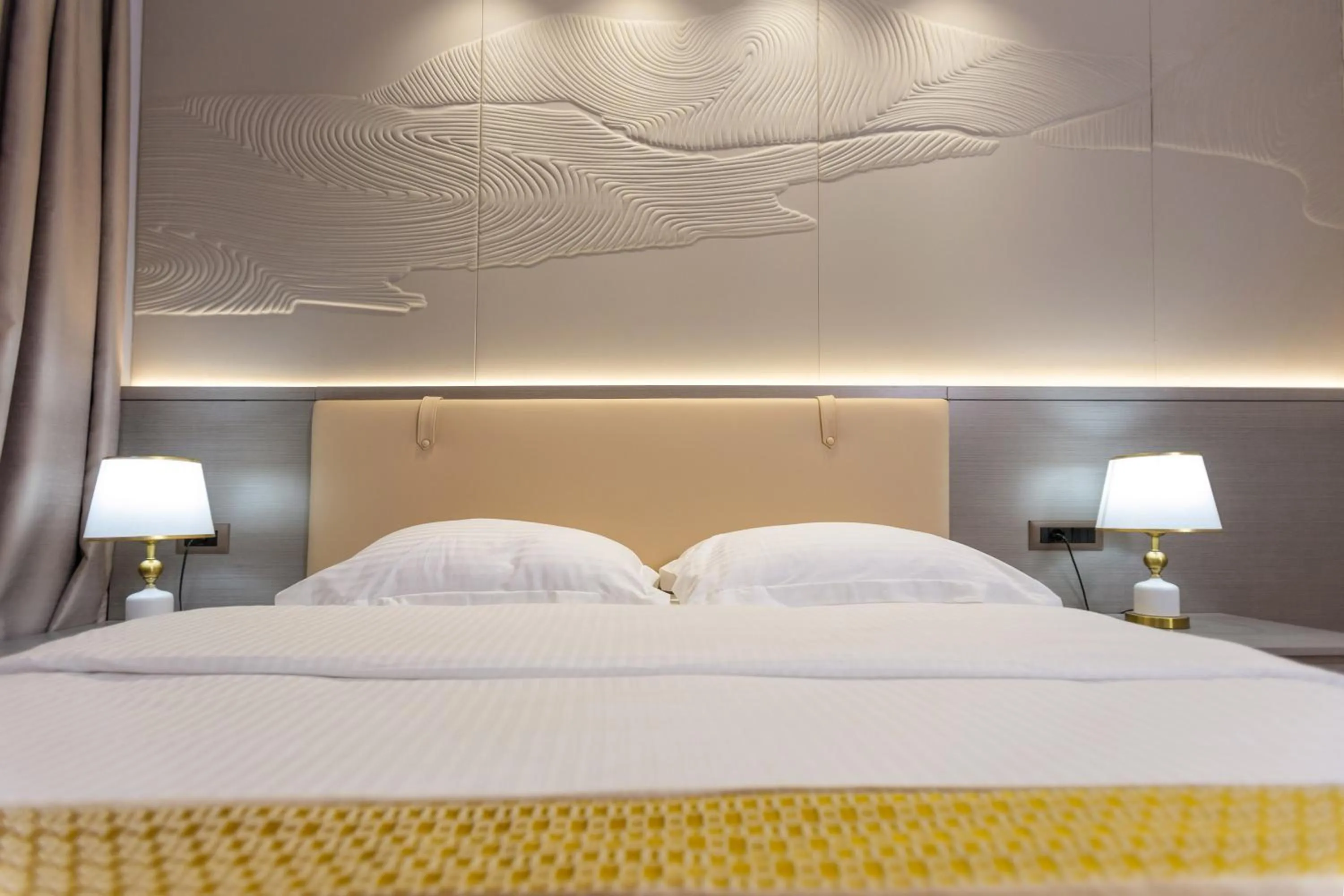Bed in Shkoder Grand Hotel Europa, Affiliated by Melia