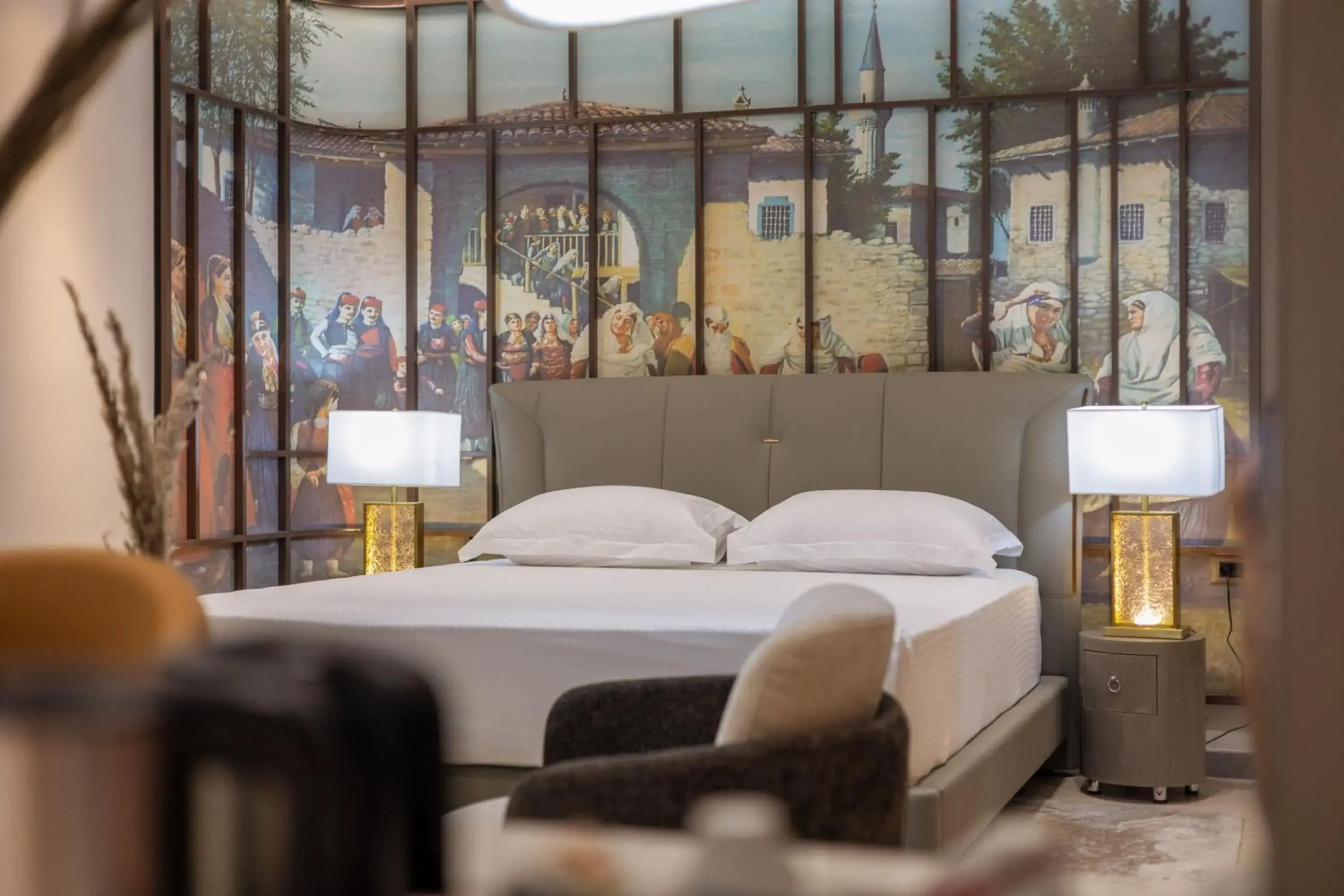 Property building, Bed in Shkodër Grand Hotel Europa Affiliated by Meliá Property building, Bed in Shkodër Grand Hotel Europa Affiliated by Meliá