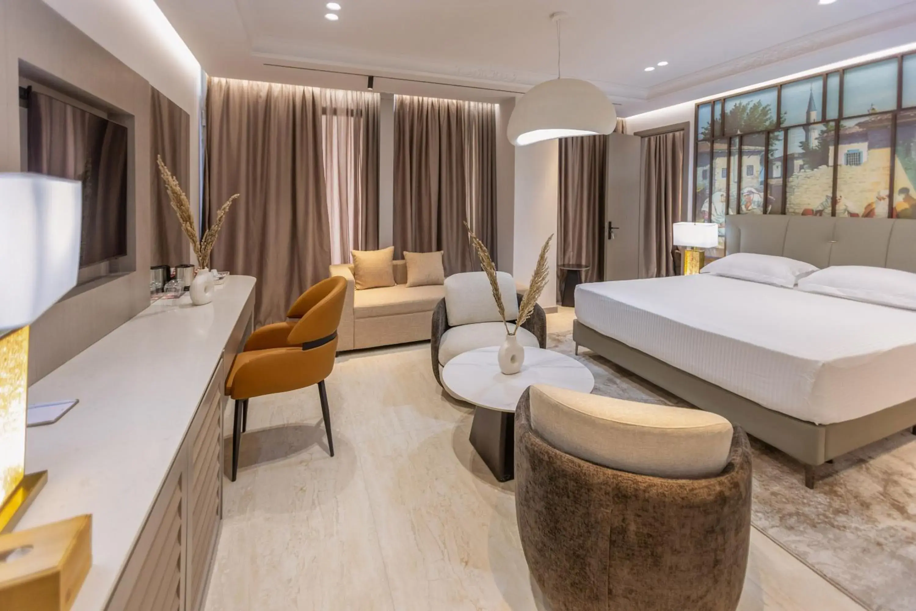 Bed in Shkoder Grand Hotel Europa, Affiliated by Melia Bed in Shkoder Grand Hotel Europa, Affiliated by Melia